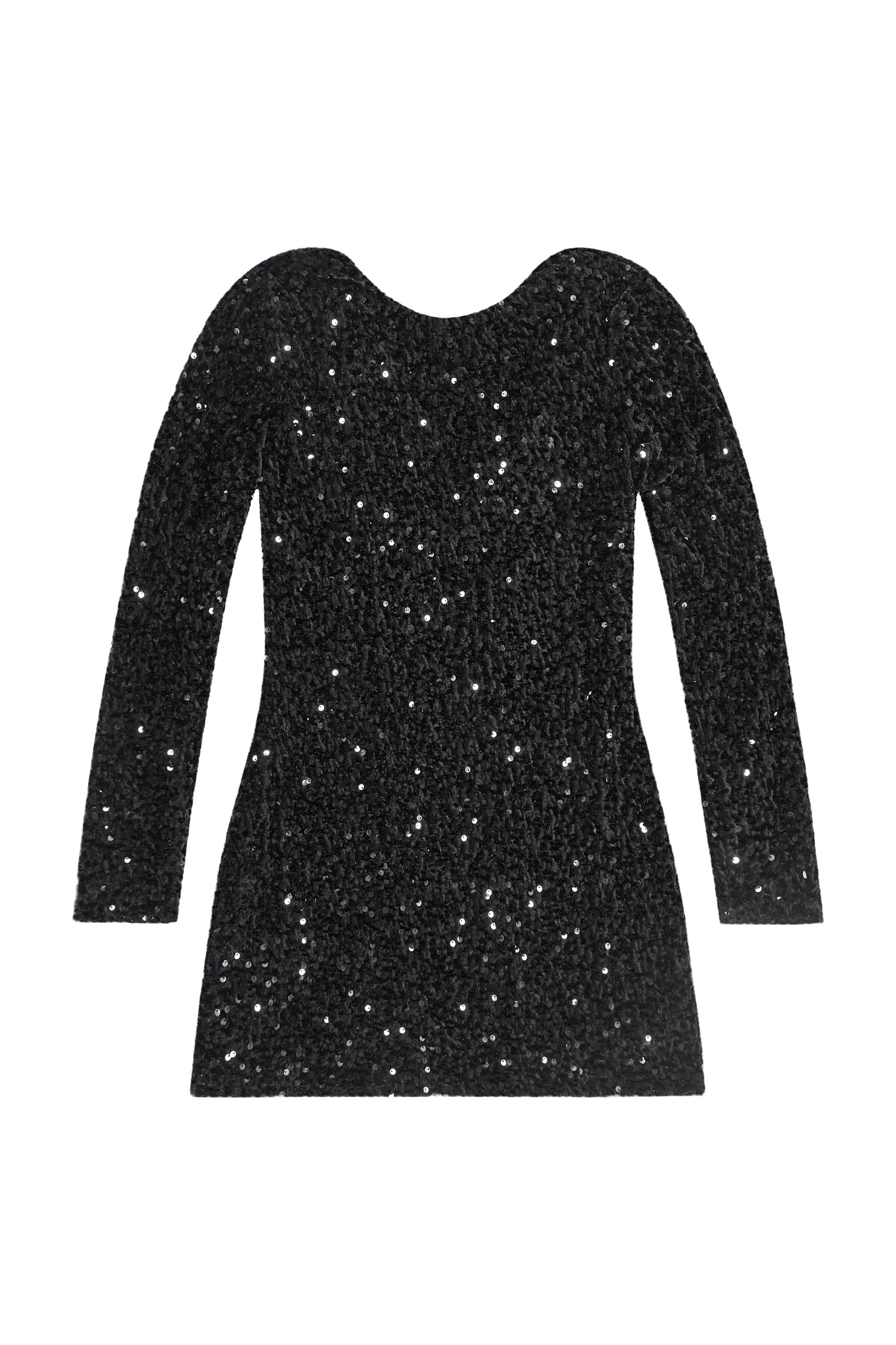 Vestido Juvenil em Paetê (Preto) Gloss - Imagem 14