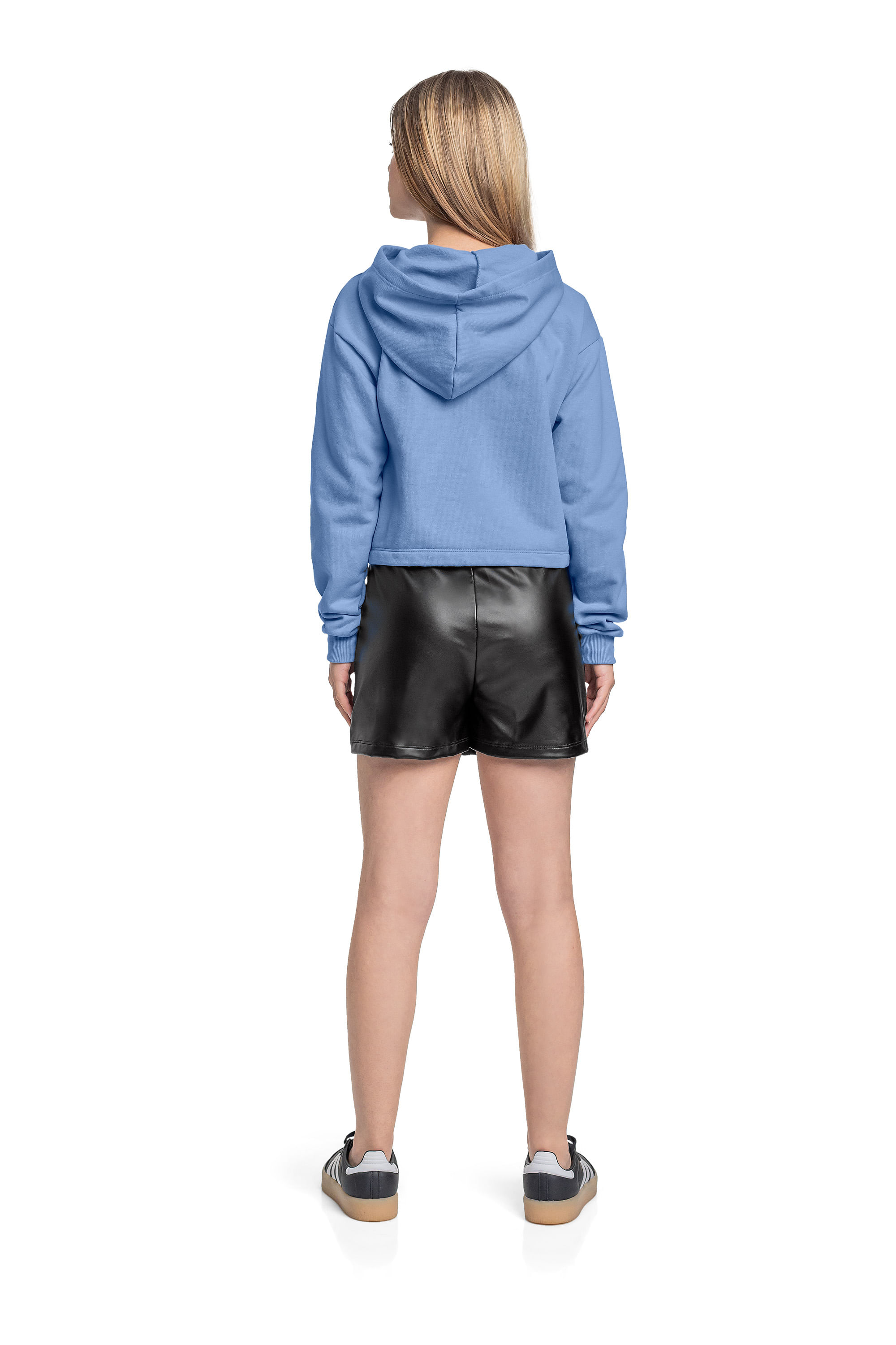 Blusão Juvenil em Moletom (Azul) Gloss - Imagem 7