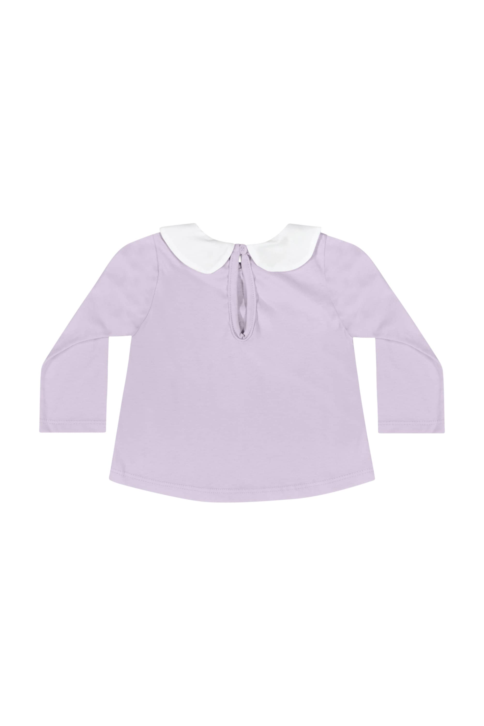 Blusa Manga Longa em Meia Malha para Bebê Menina (Roxo) Quimby - Imagem 20