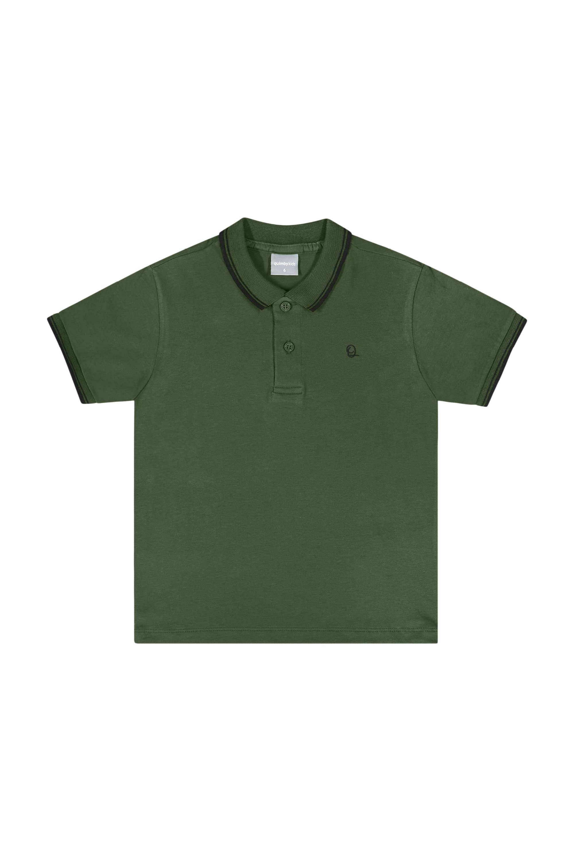 Camisa Polo Infantil para Menino (Verde) Quimby