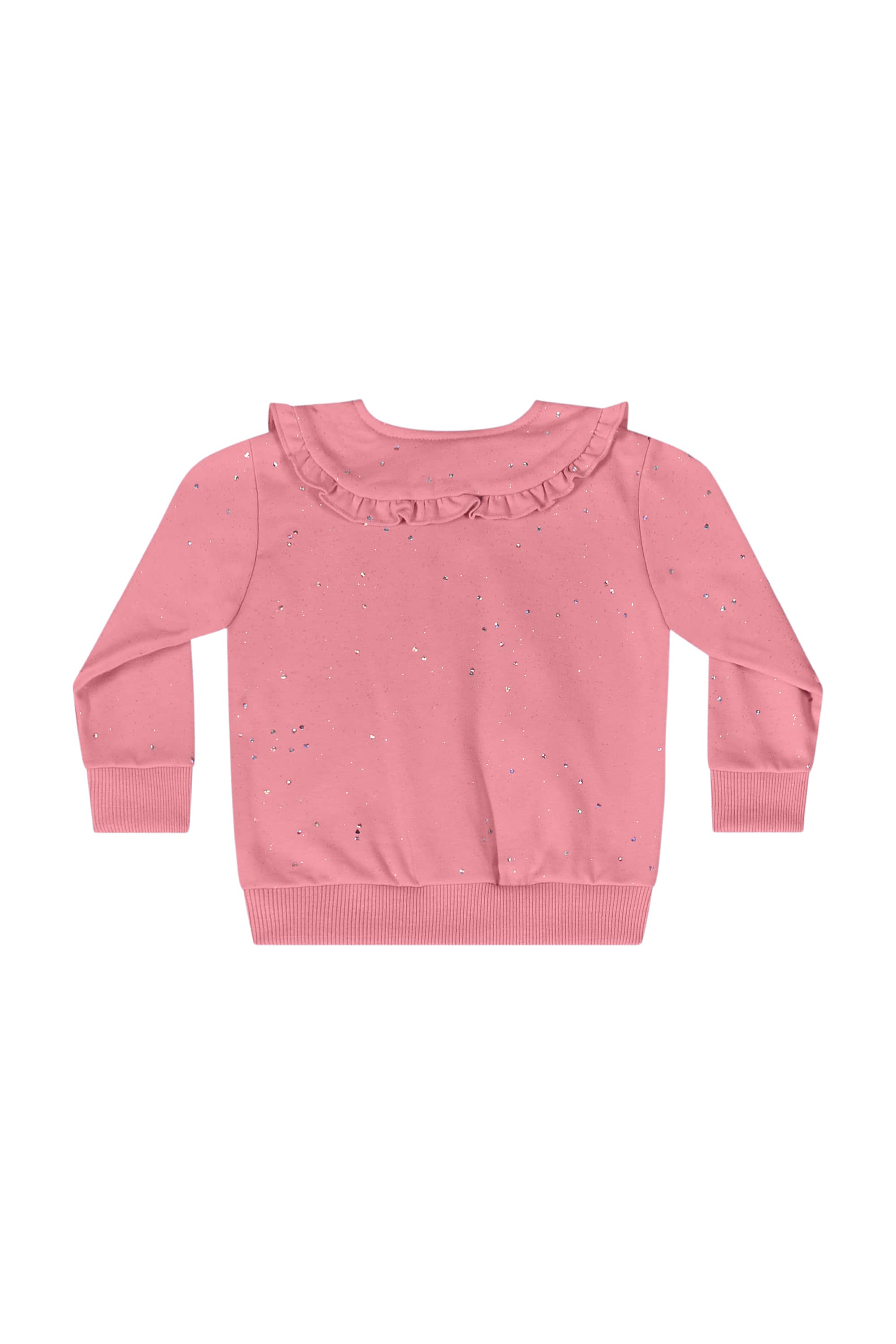 Conjunto com Jaqueta e Calça com Glitter para Bebê Menina (Rosa) Quimby - Imagem 19