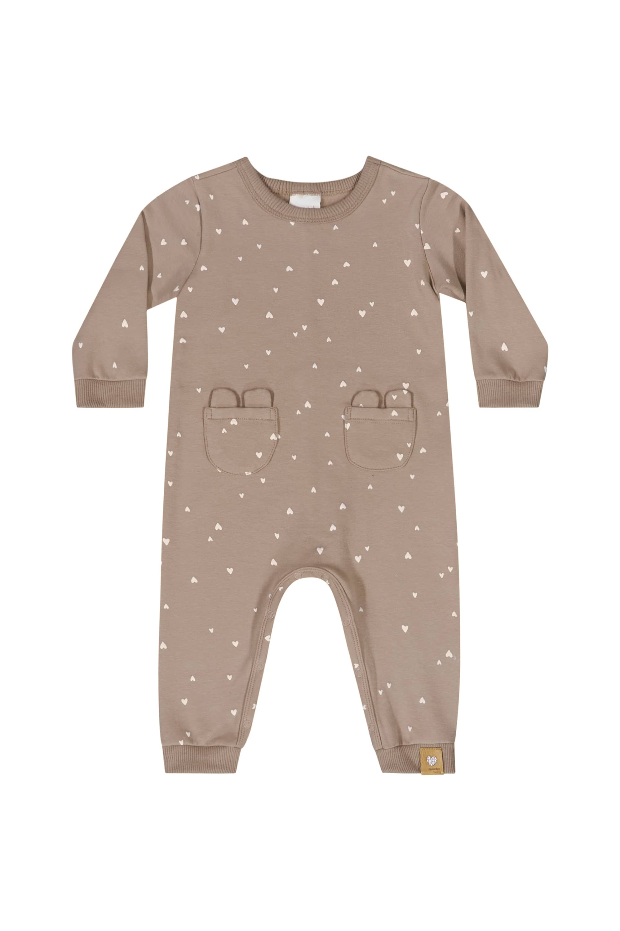 Macacão em Molecotton para Bebê Menina (Marrom) Quimby - Imagem 11
