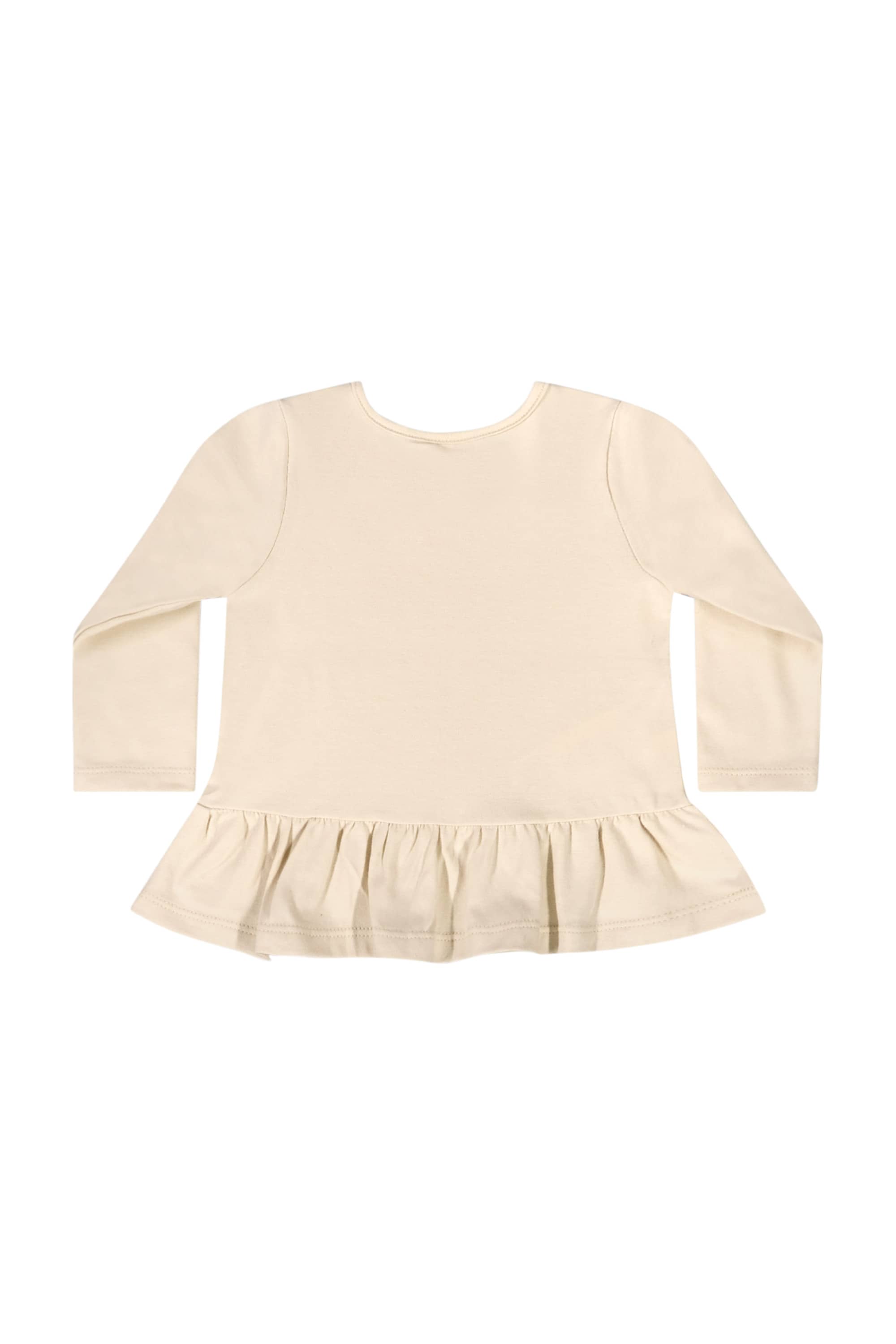 Conjunto com Blusa Manga Longa e Legging para Bebê Menina (Bege) Quimby - Imagem 35