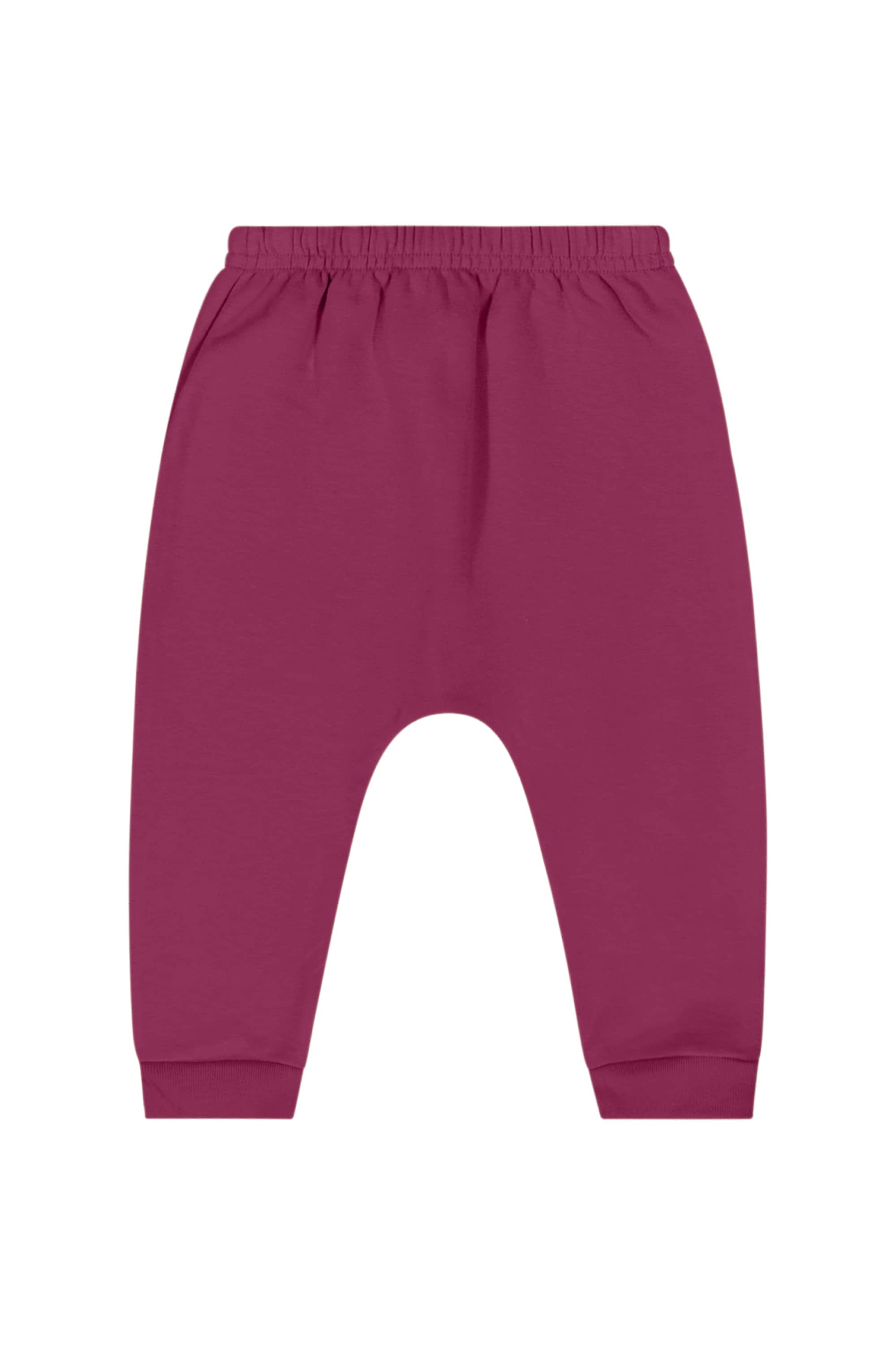 Conjunto com Blusão e Calça em Molecotton para Bebê Menina (Rosa) Quimby - Imagem 28