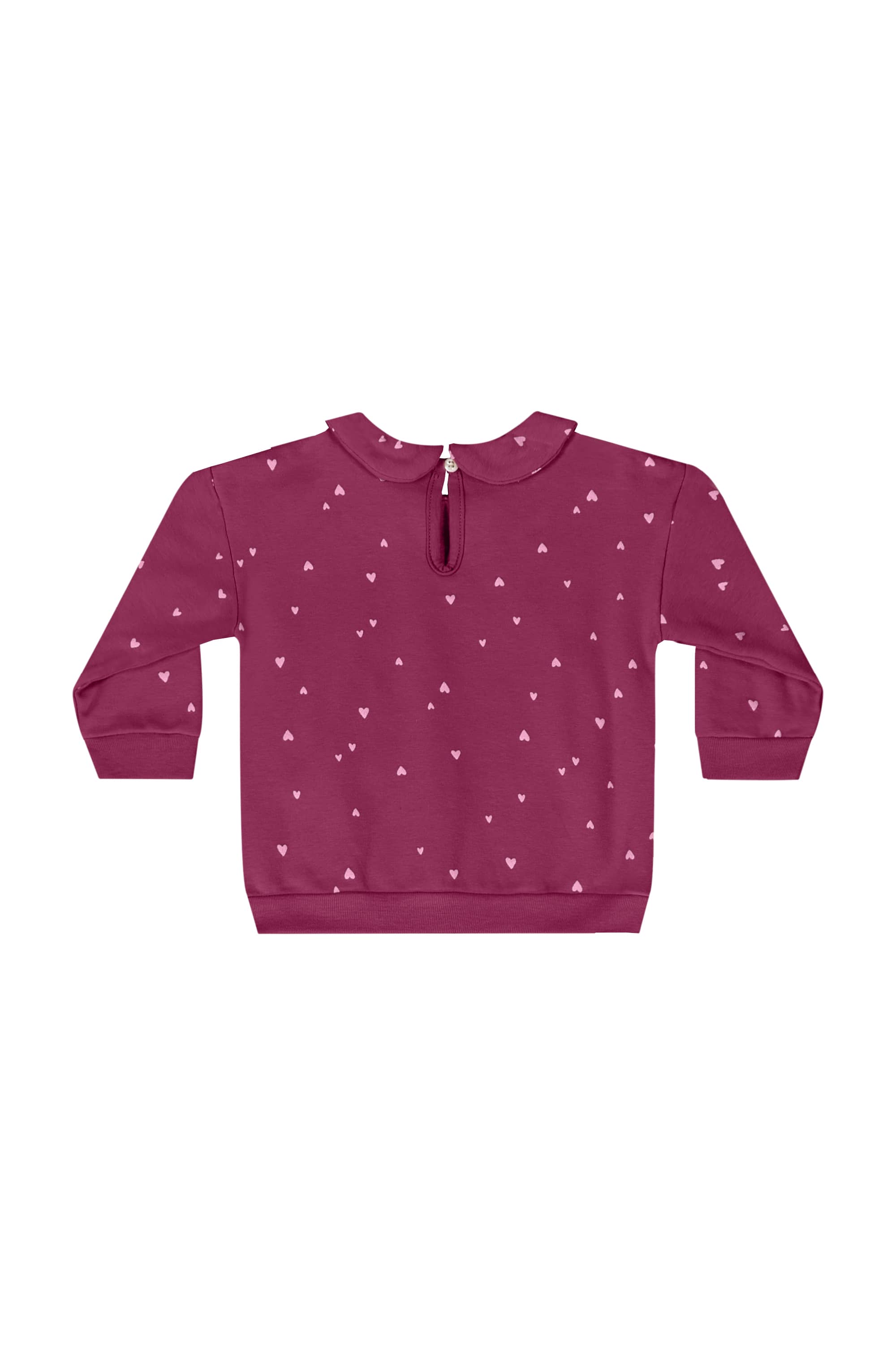 Conjunto com Blusão e Calça em Molecotton para Bebê Menina (Rosa) Quimby - Imagem 4