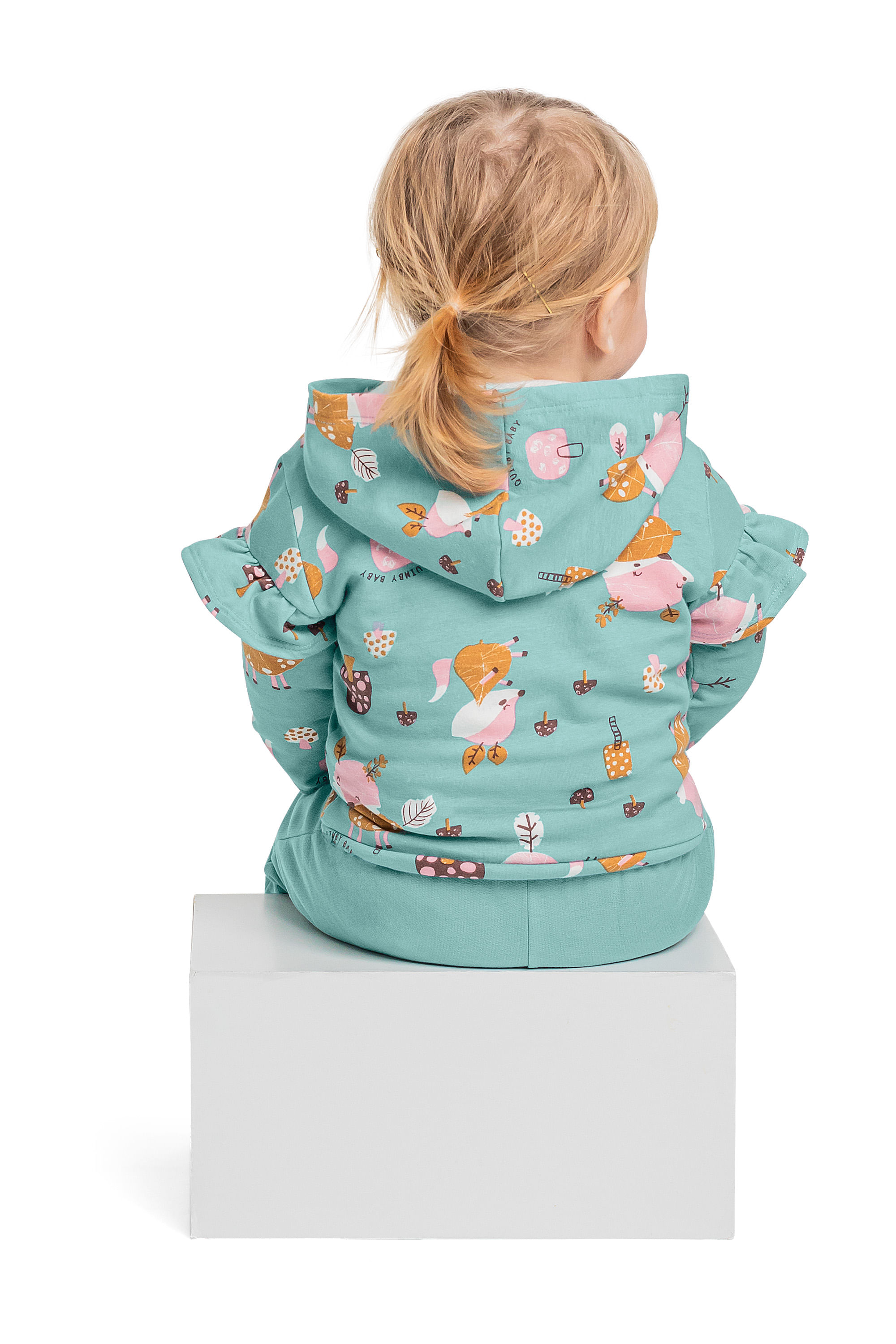 Conjunto com Jaqueta e Calça para Bebê Menina (Azul) Quimby - Imagem 33