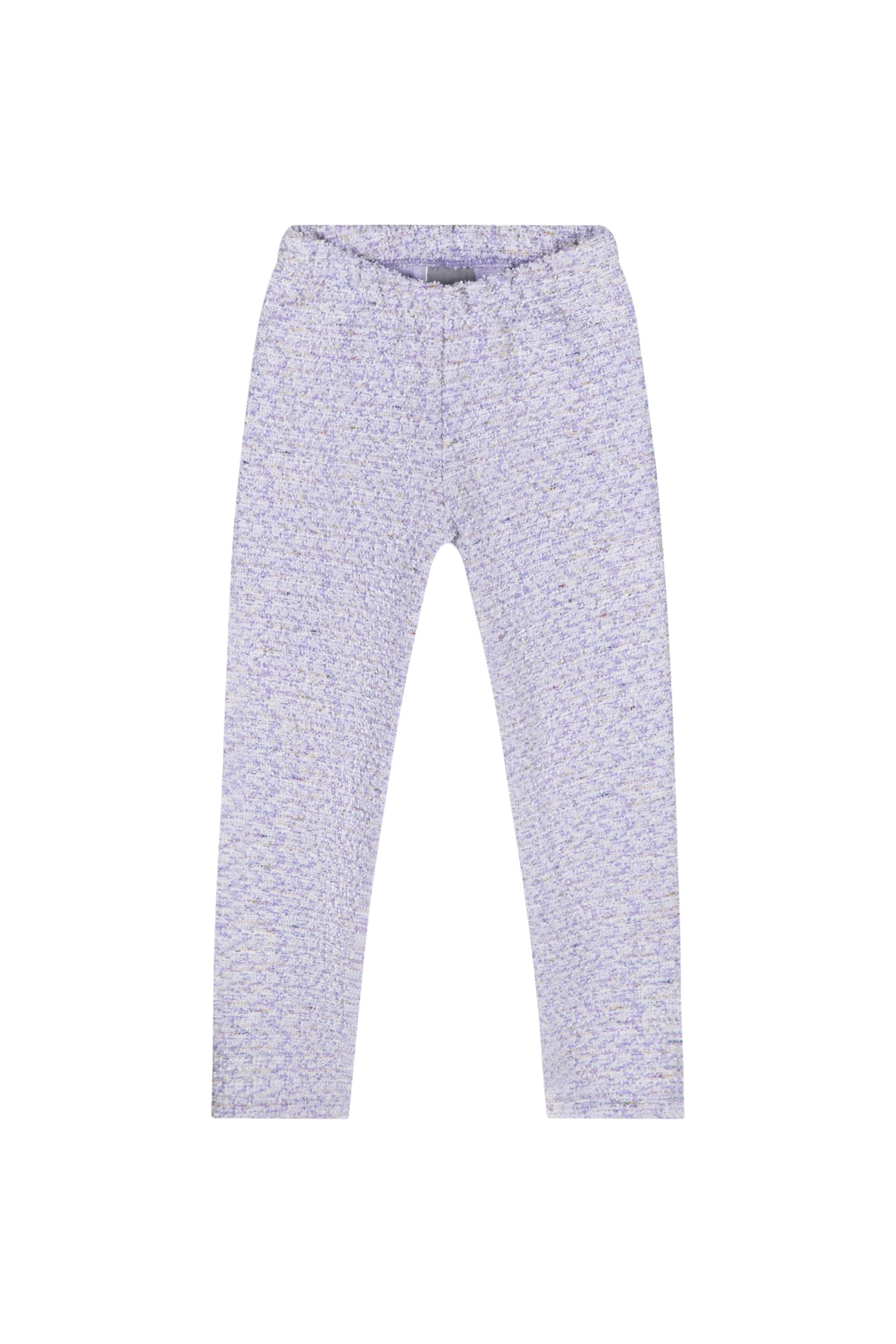 Conjunto com Blusão em Moletom e Legging para Menina (Roxo) Quimby - Imagem 4