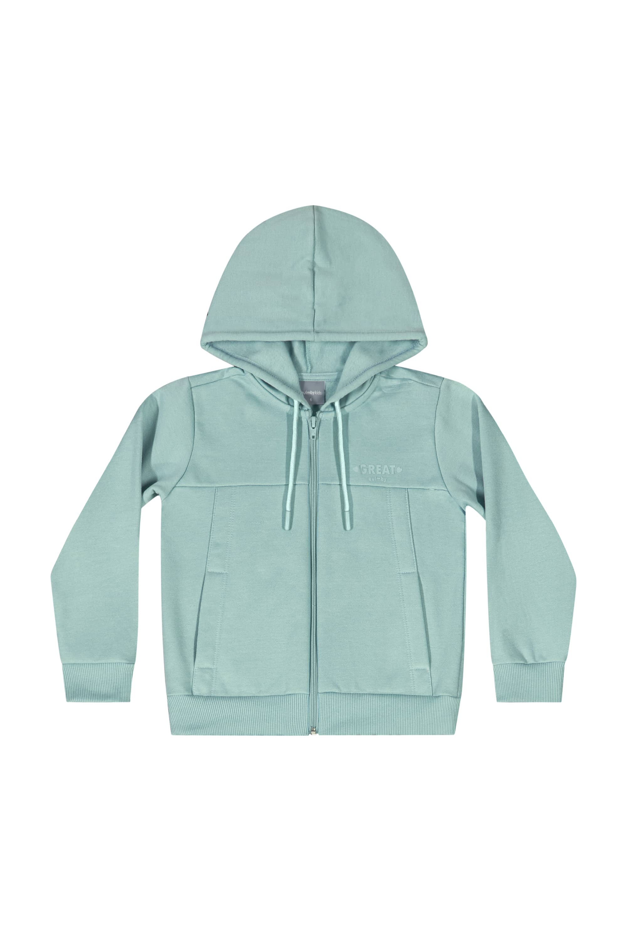 Conjunto com Jaqueta e Calça em Moletom para Menina (Azul) Quimby - Imagem 10