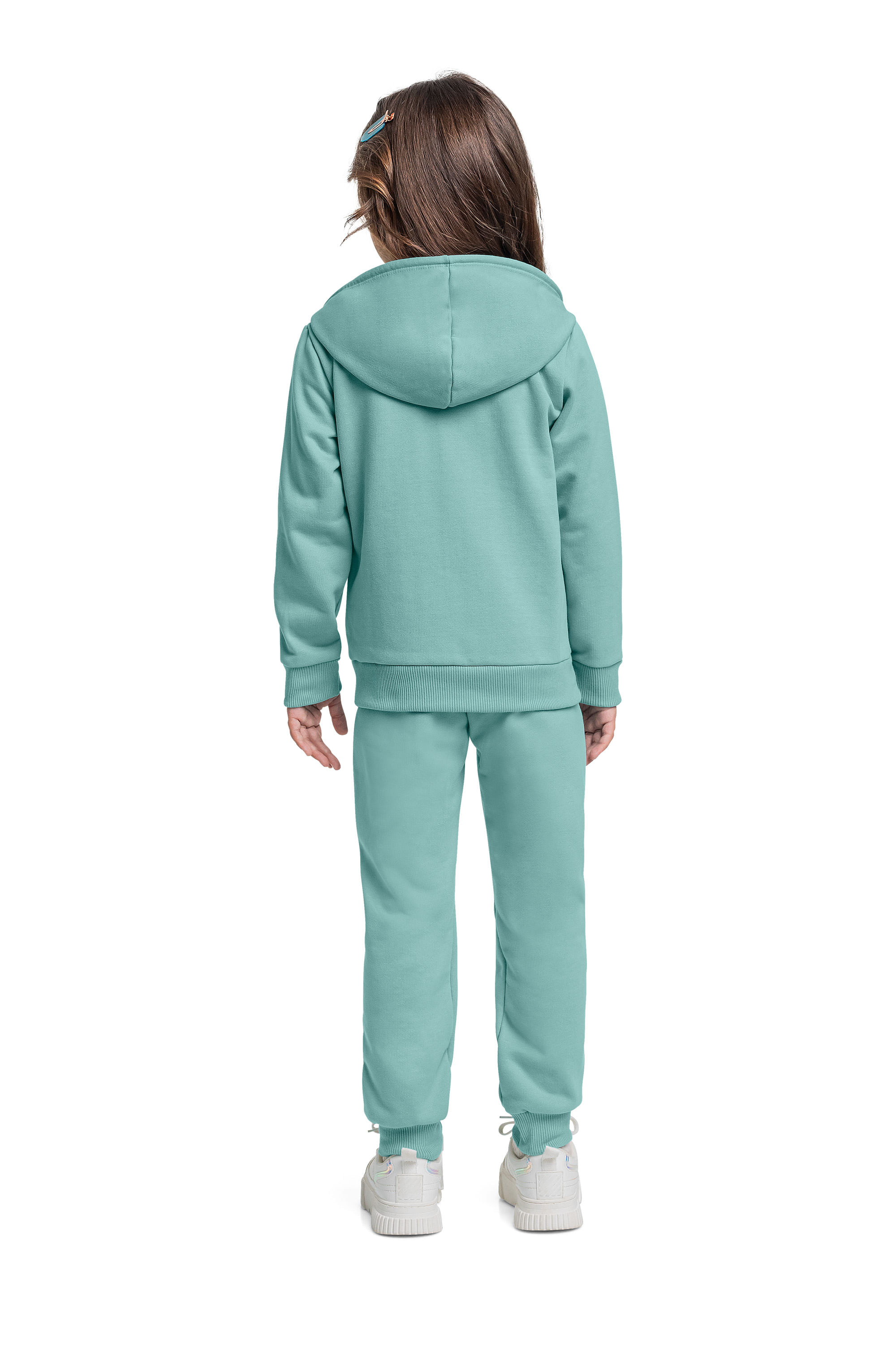 Conjunto com Jaqueta e Calça em Moletom para Menina (Azul) Quimby - Imagem 40