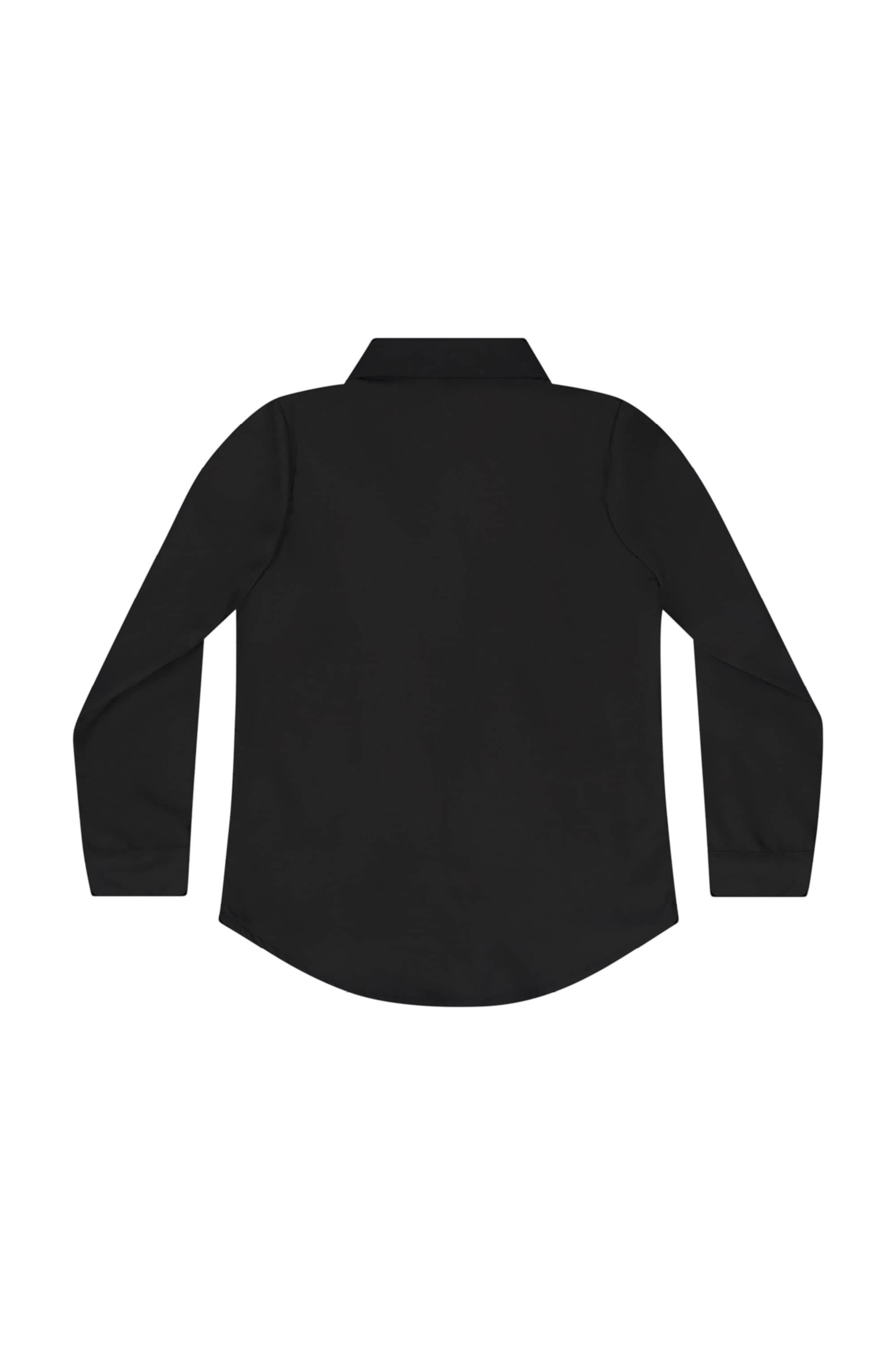 Camisa Manga Longa em Tricoline para Menina (Preto) Quimby - Imagem 19