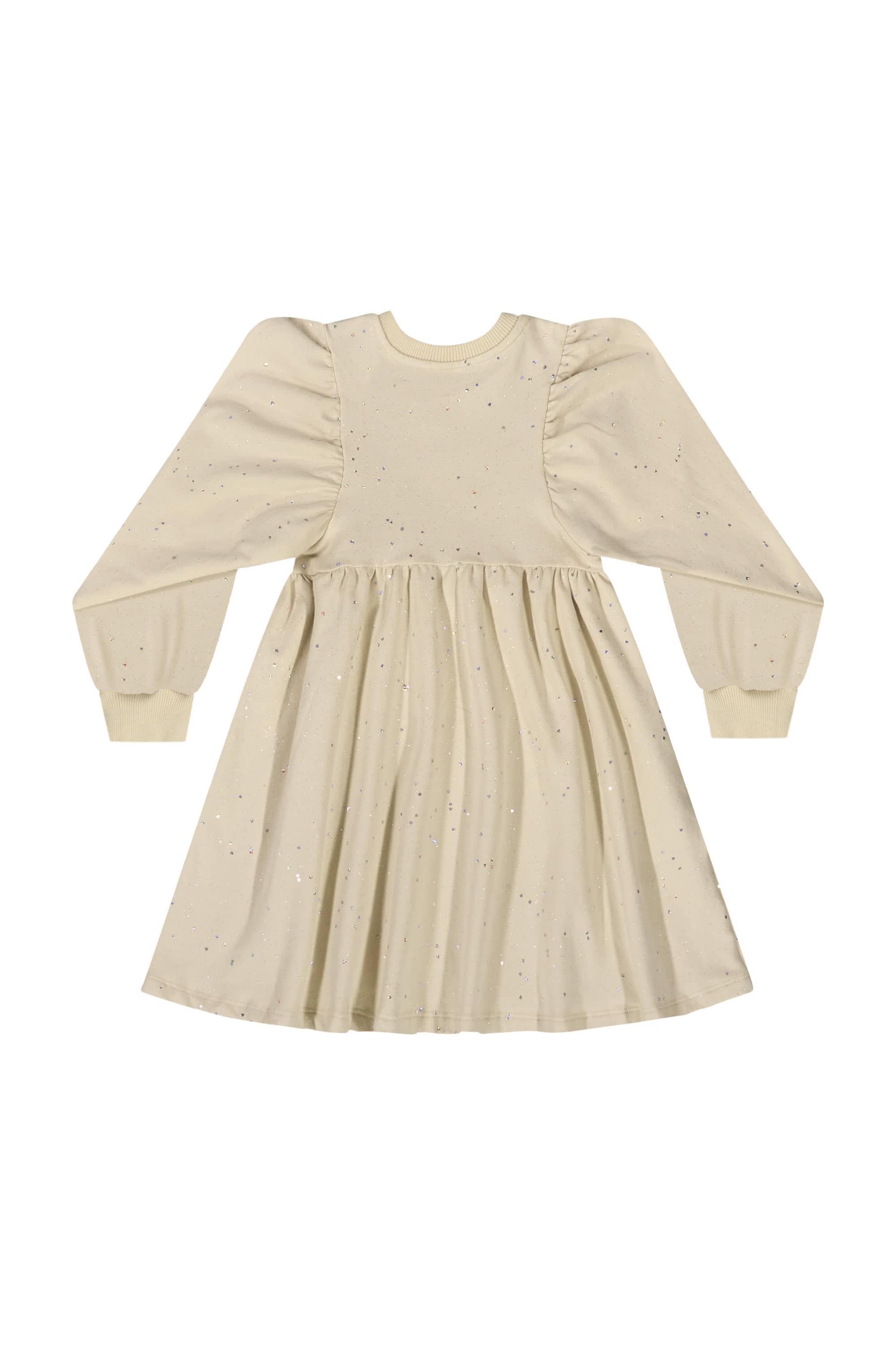 Vestido Manga Longa com Glitter (Bege) Quimby - Imagem 15