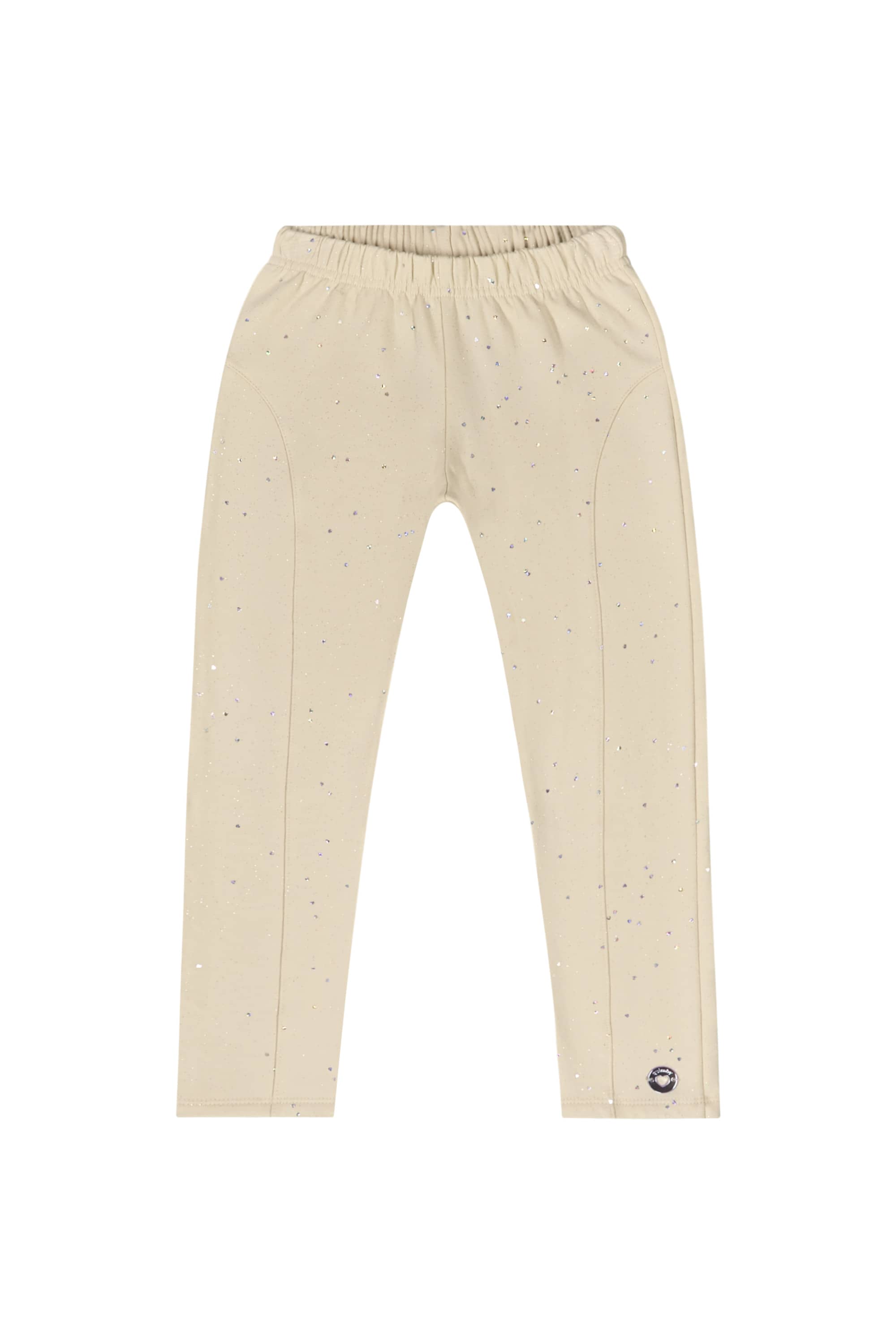 Calça Legging com Glitter para Menina (Bege) Quimby - Imagem 17