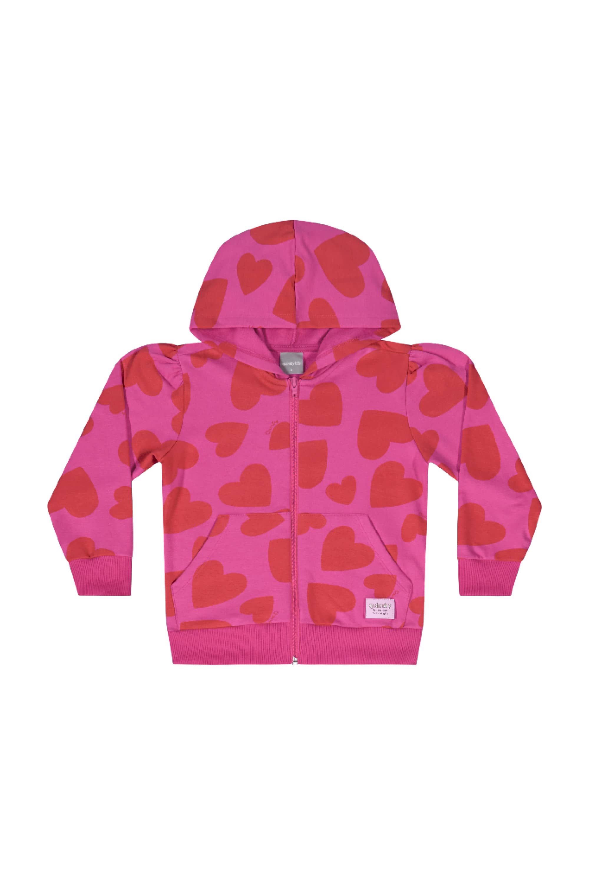 Conjunto com Jaqueta e Calça com Corações para Menina (Rosa) Quimby - Imagem 33