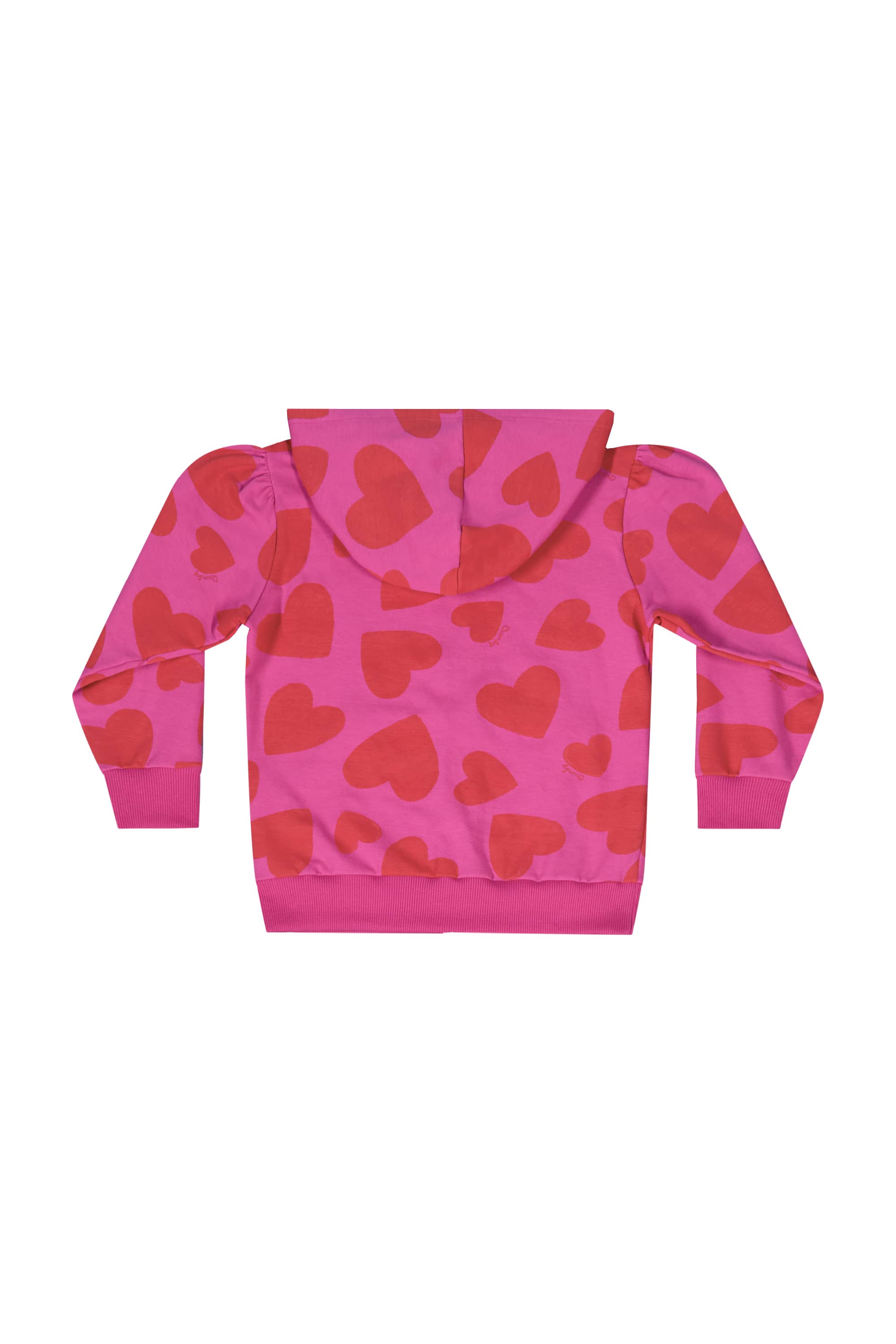 Conjunto com Jaqueta e Calça com Corações para Menina (Rosa) Quimby - Imagem 5