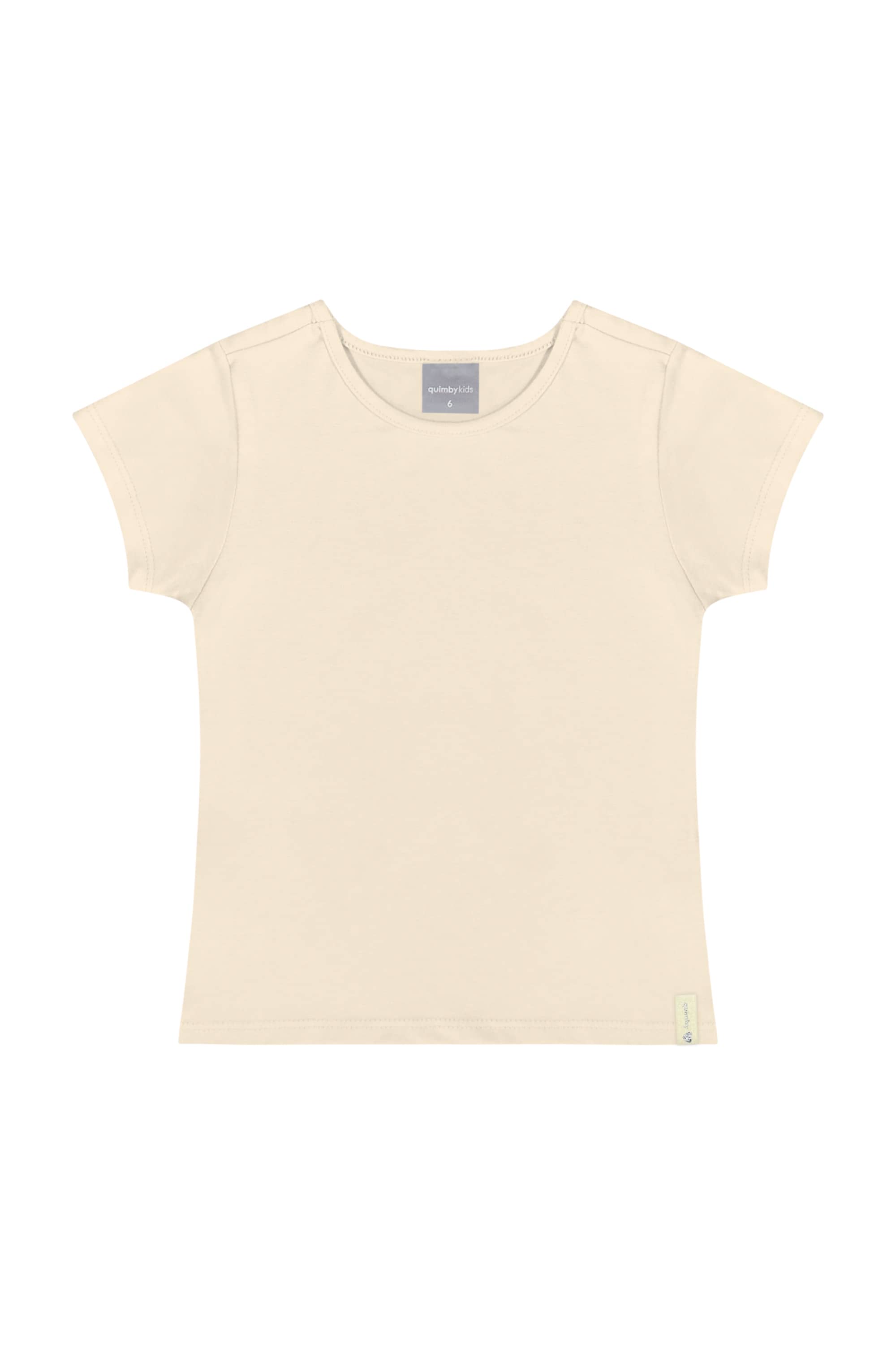 Blusa Básica Infantil para Menina (Bege) Quimby