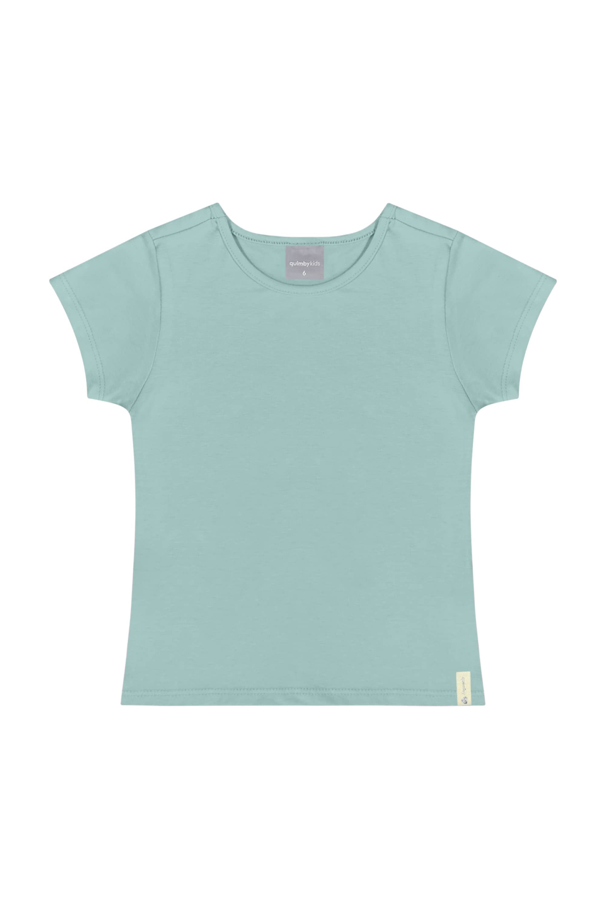 Blusa Básica Infantil para Menina (Azul) Quimby
