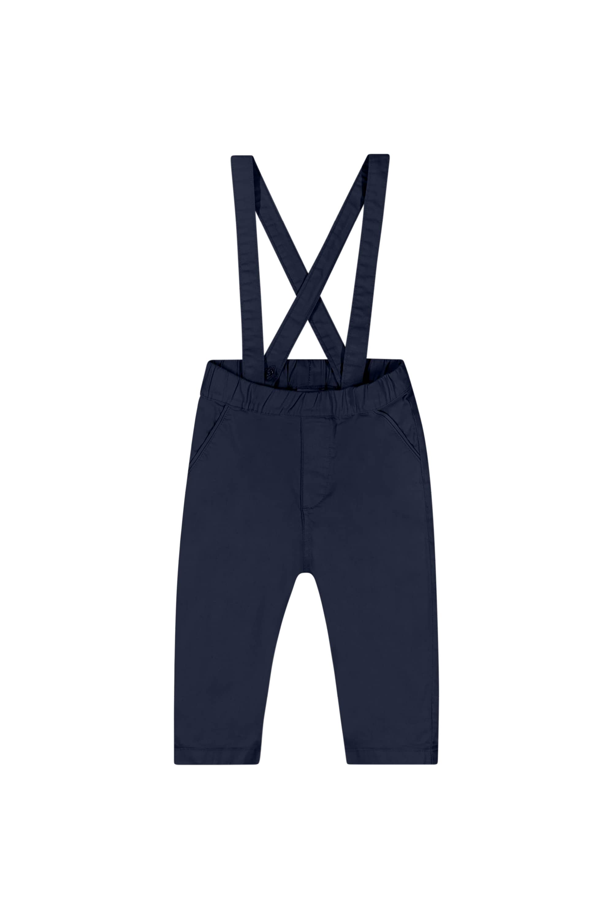 Conjunto com Body Camisa e Calça com Suspensório para Bebê Menino (Verde) Quimby - Imagem 18