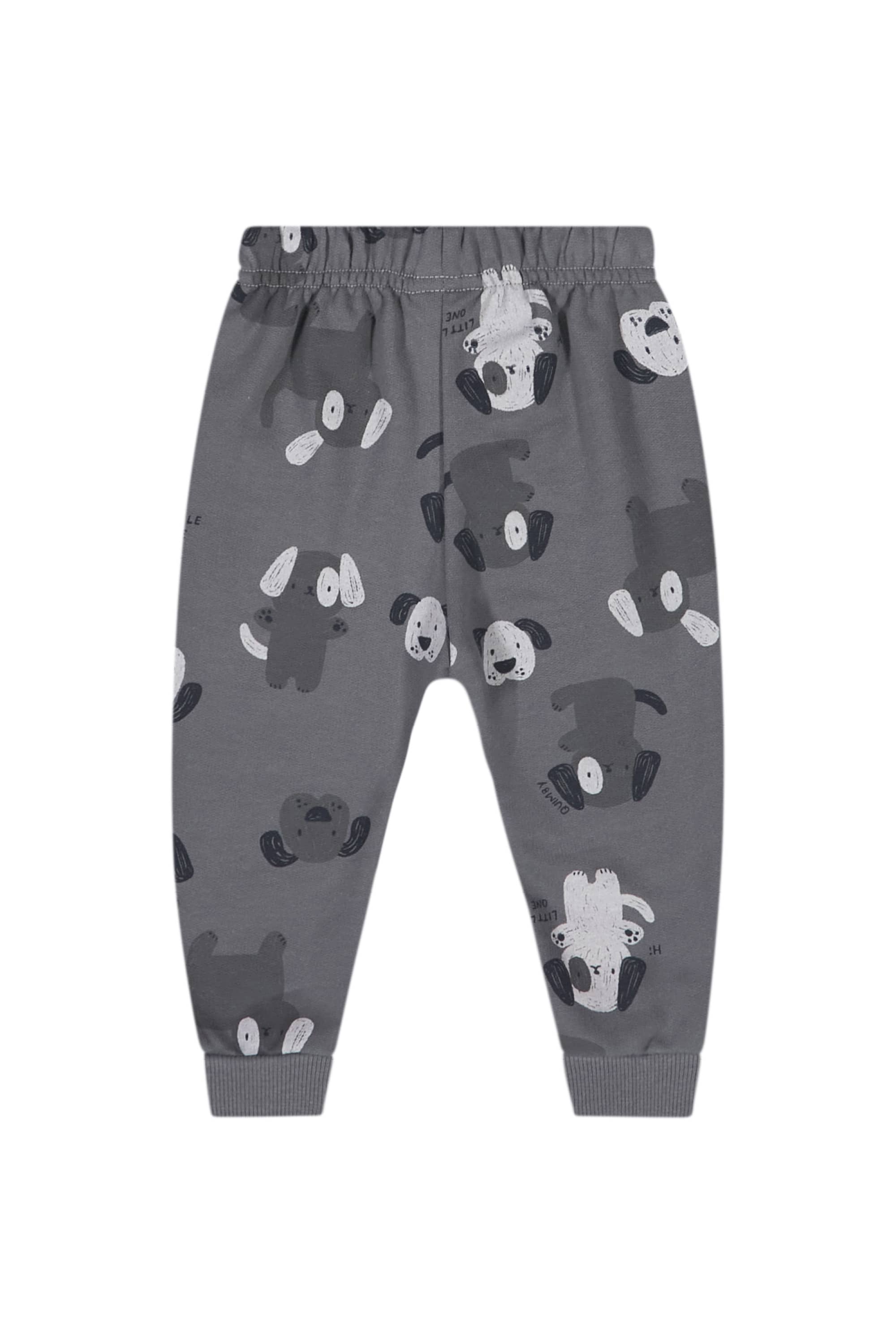 Conjunto de Cachorrinho em Moletom com Blusão e Calça para Bebê Menino (Cinza) Quimby - Imagem 25