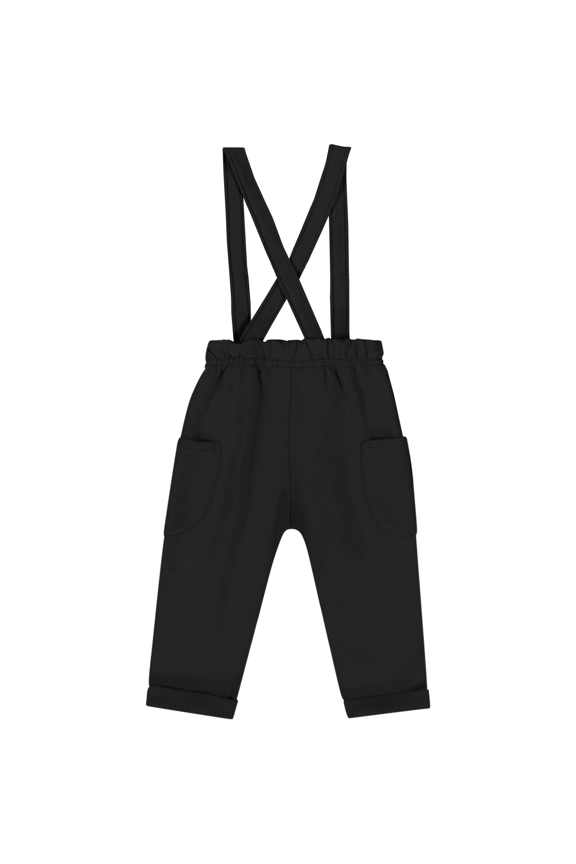 Conjunto com Camiseta Manga Longa e Calça com Suspensório para Bebê Menino (Cinza) Quimby - Imagem 15