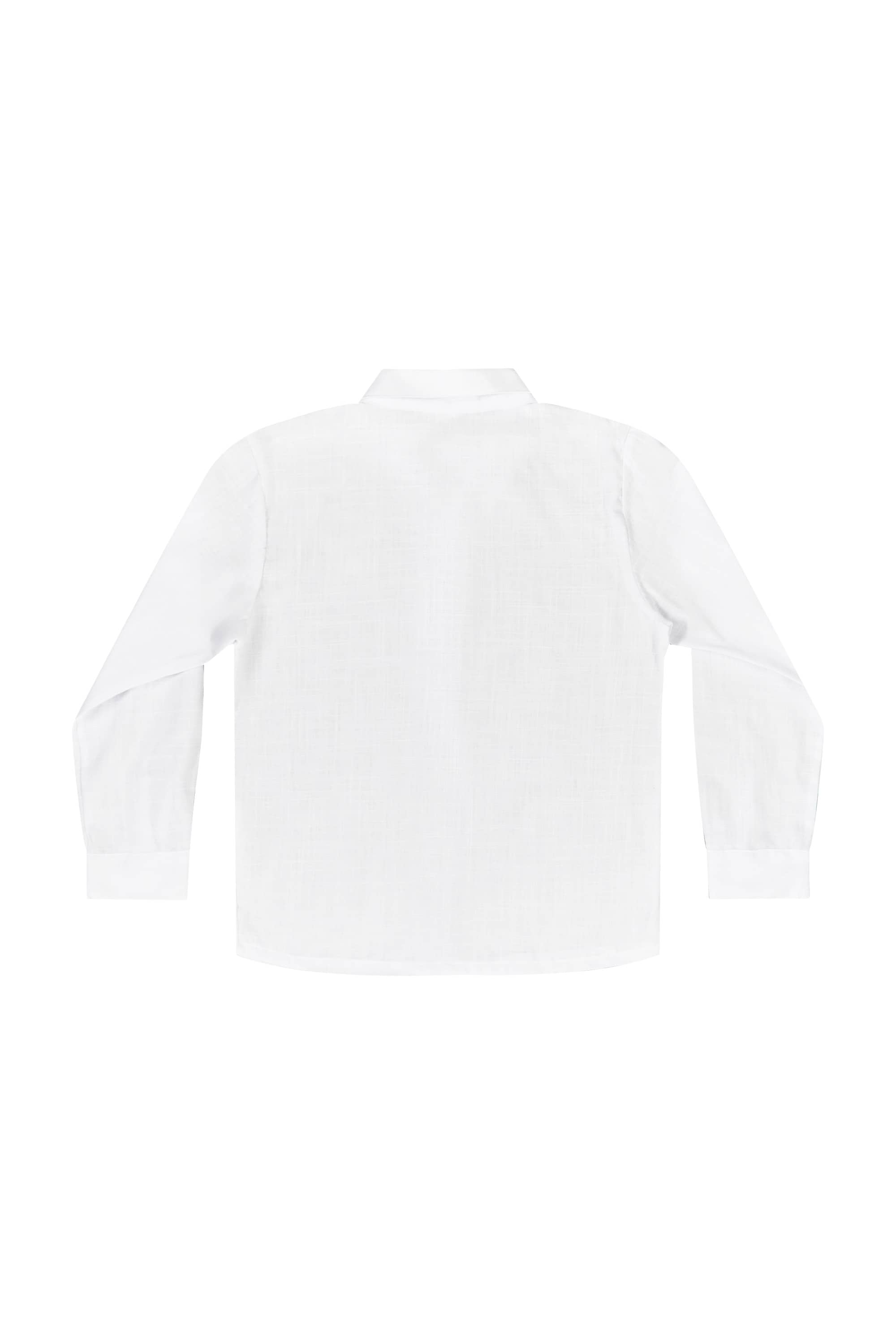 Camisa Manga Longa Infantil para Menino (Branco) Quimby - Imagem 15