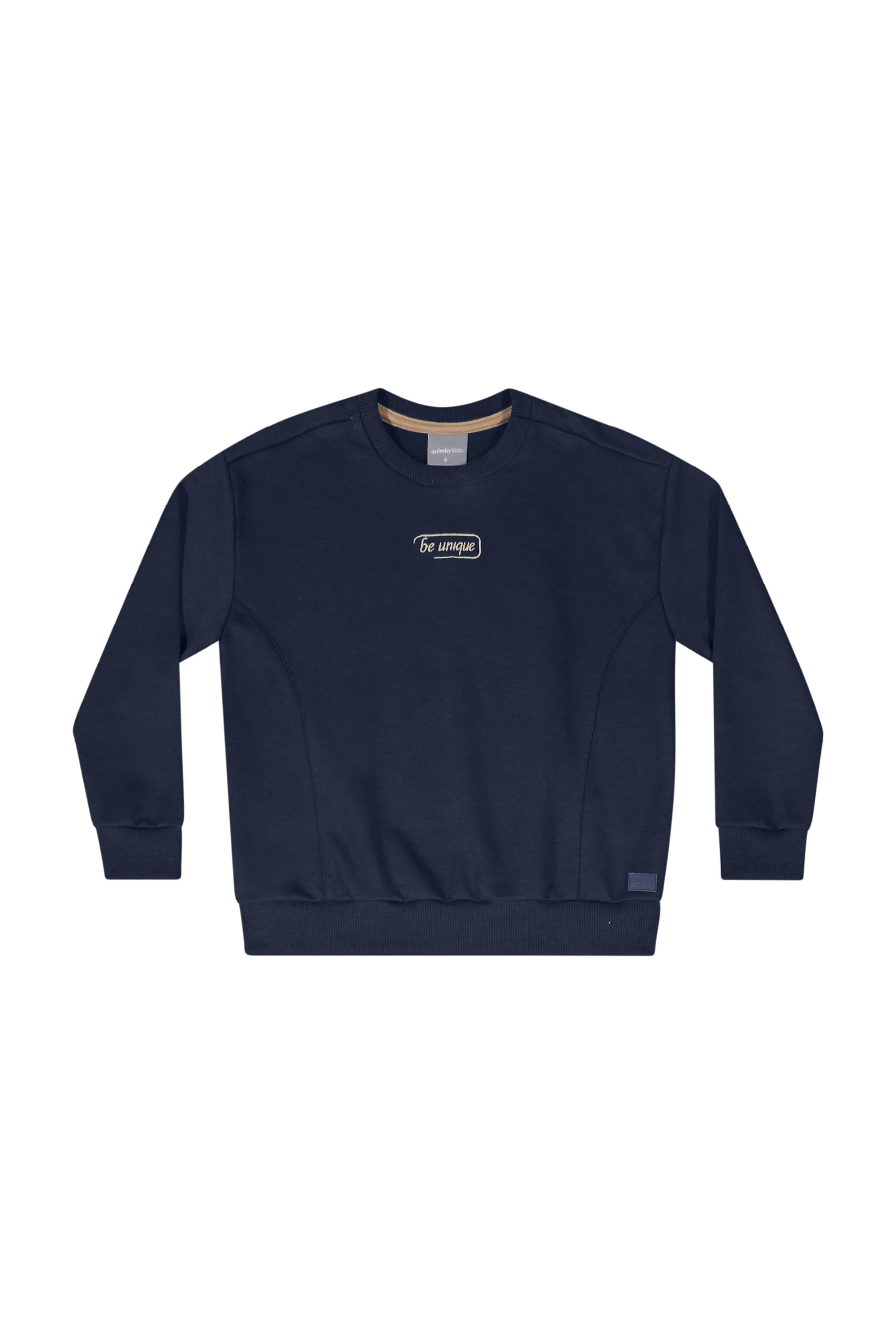 Conjunto Infantil com Blusão e Calça em Moletom para Menino (Azul Marinho) Quimby - Imagem 15