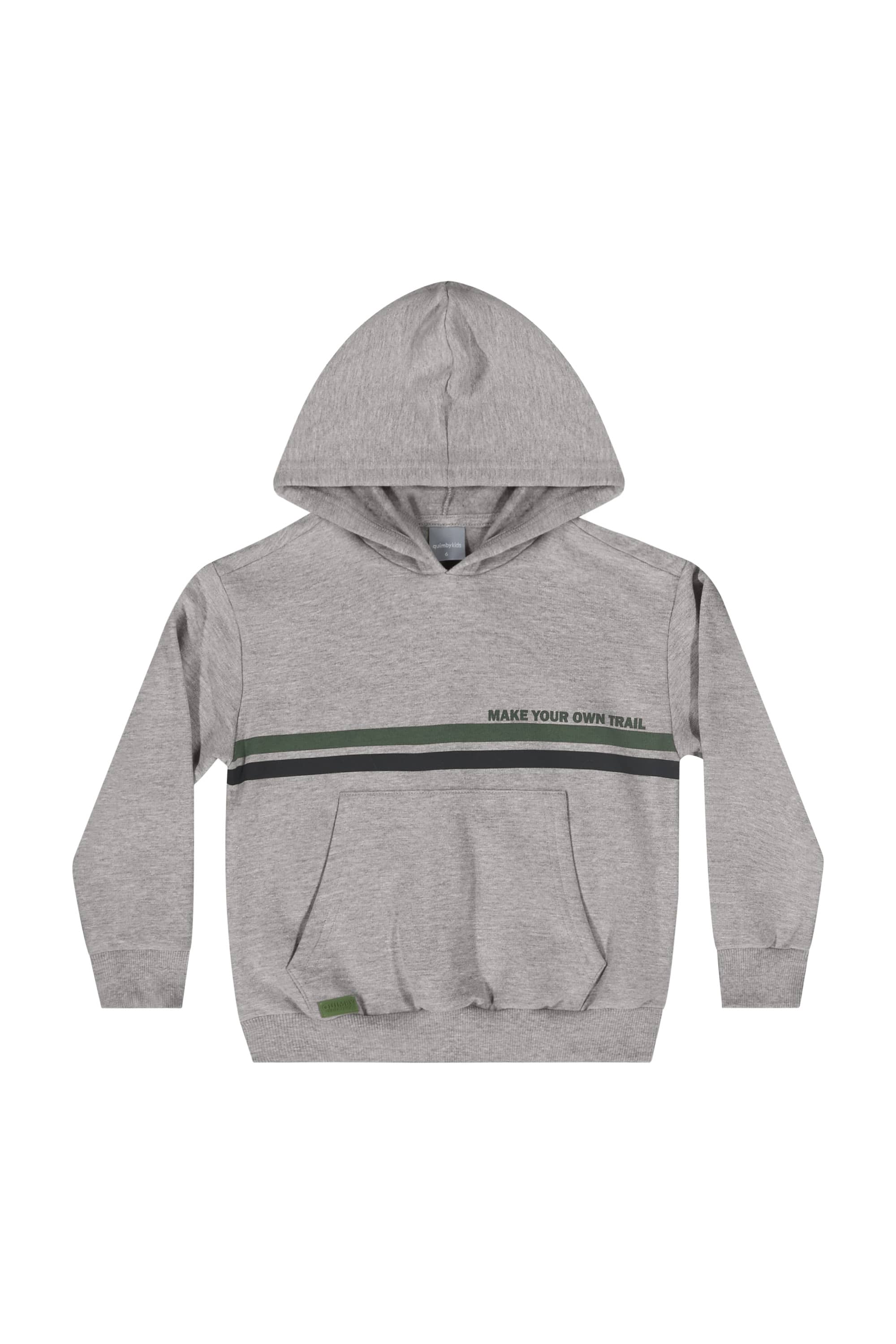 Conjunto com Blusão e Calça em Moletom para Menino (Cinza) Quimby - Imagem 10