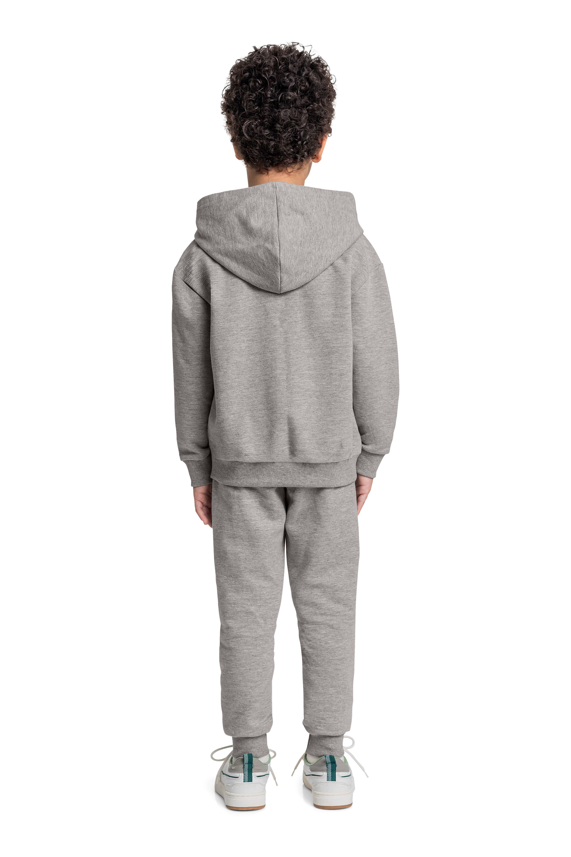 Conjunto com Blusão e Calça em Moletom para Menino (Cinza) Quimby - Imagem 26