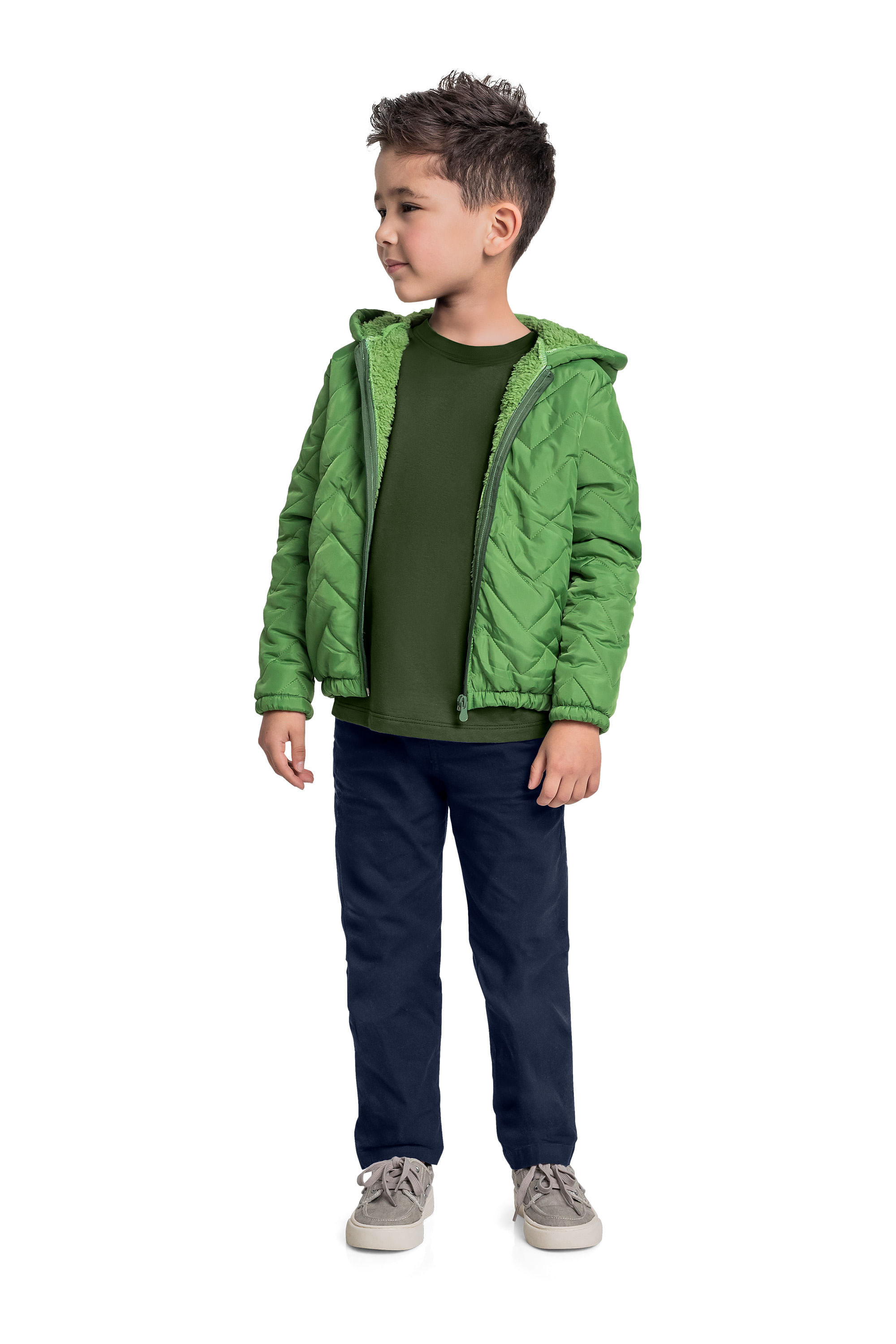 Jaqueta Infantil para Menino (Verde) Quimby - Imagem 5