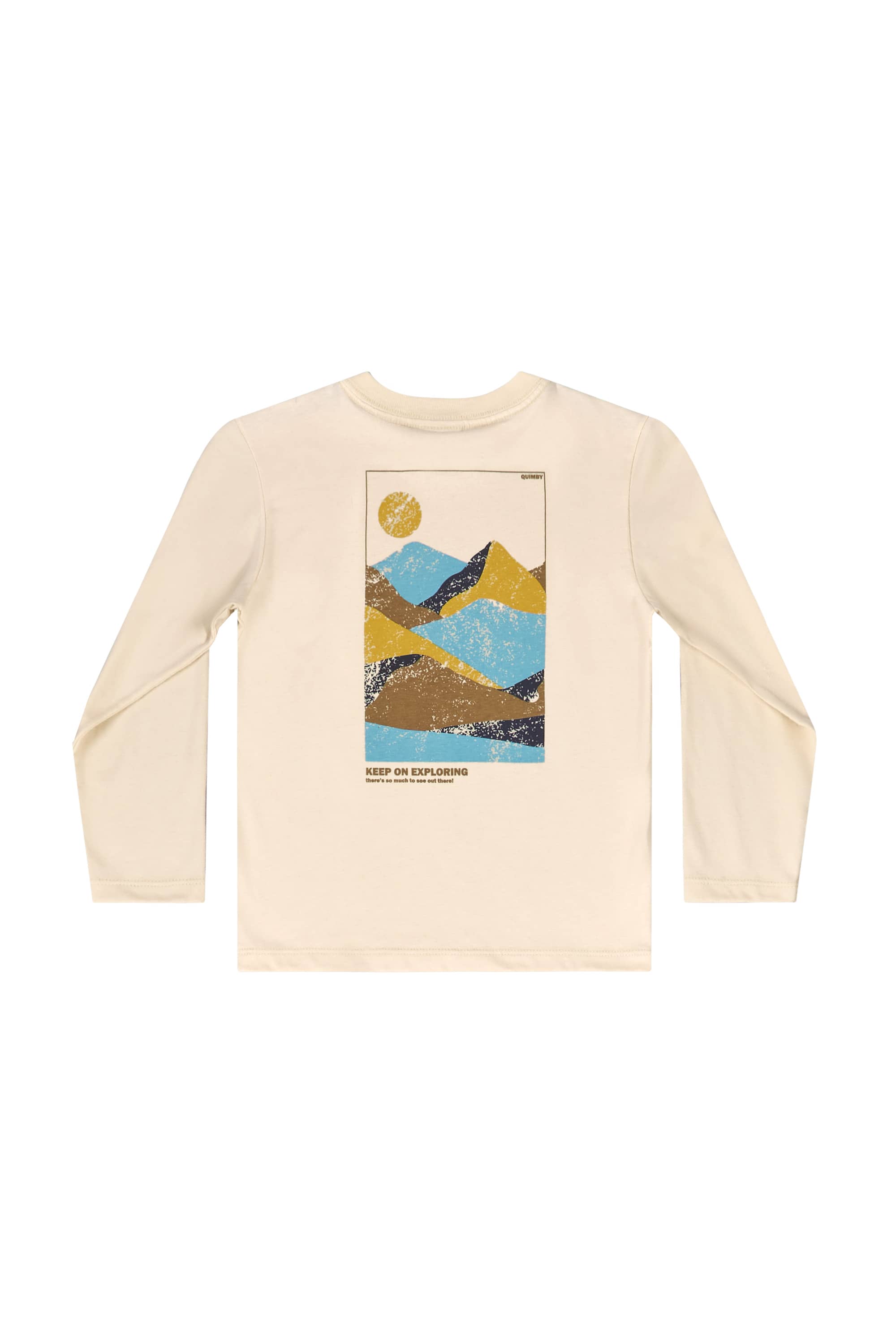 Conjunto com Camiseta Manga Longa e Calça para Menino (Bege) Quimby - Imagem 34