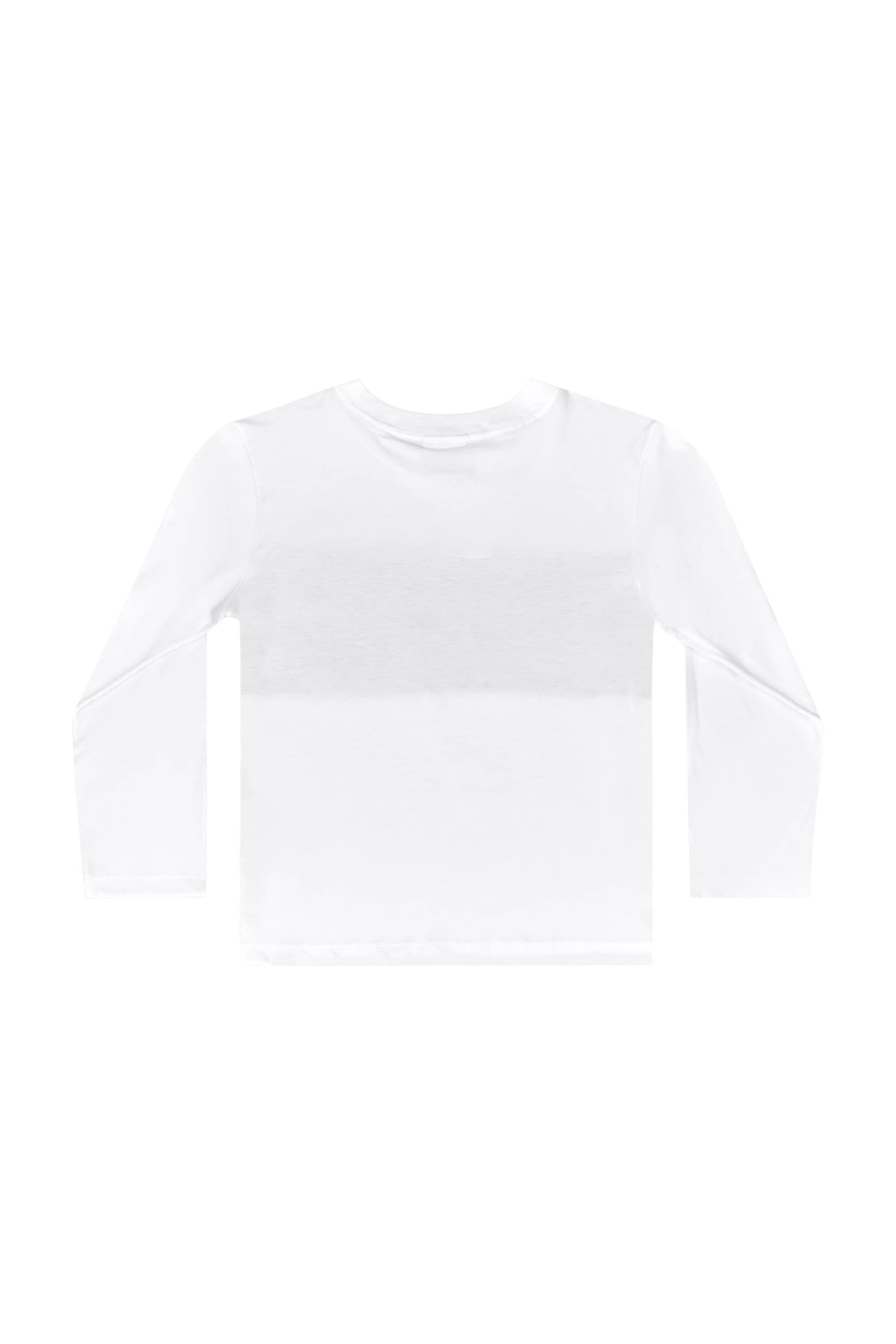 Camiseta Manga Longa em Meia Malha para Menino (Branco) Quimby - Imagem 12