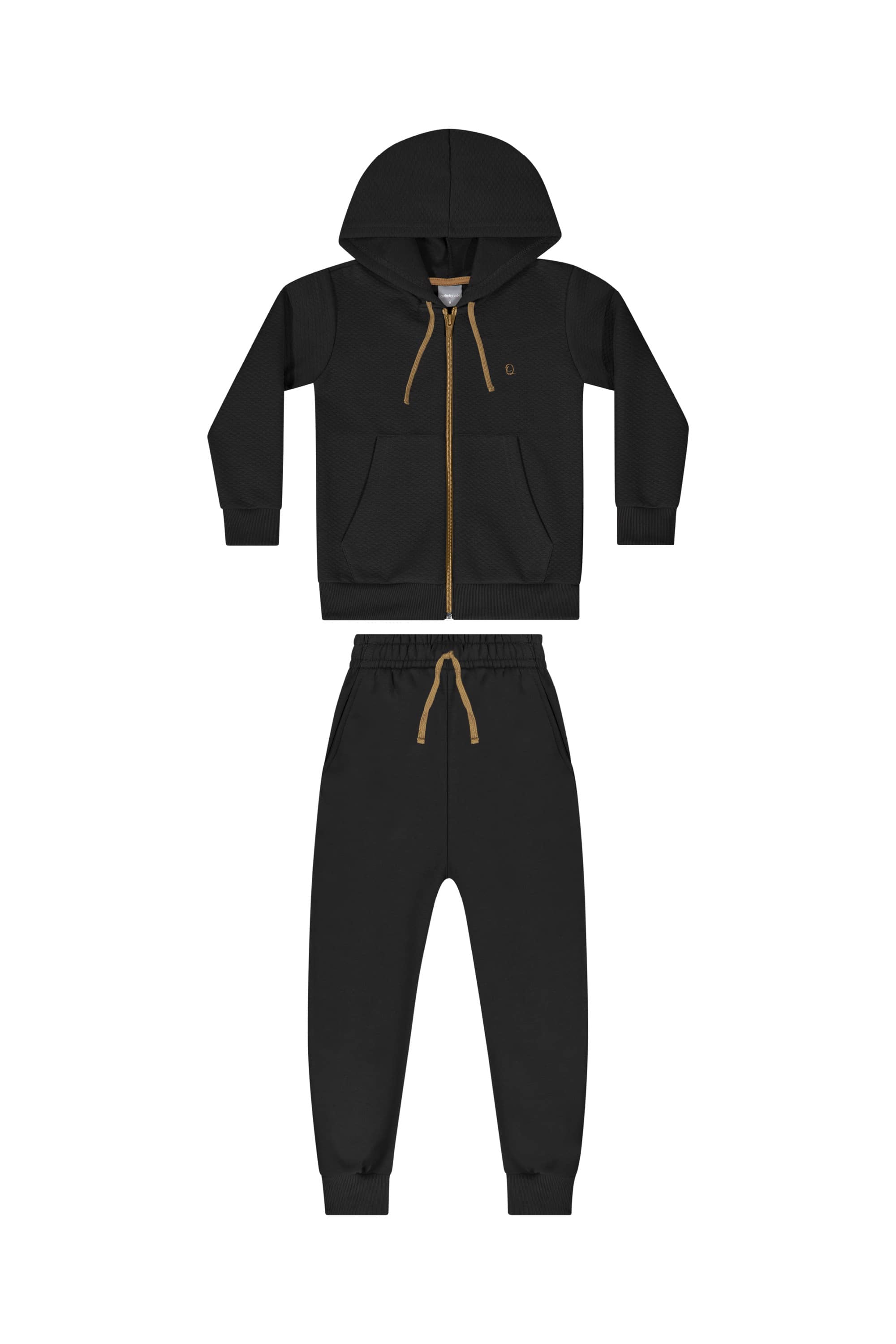 Conjunto com Jaqueta e Calça Infantil para Menino (Preto) Quimby - Imagem 37