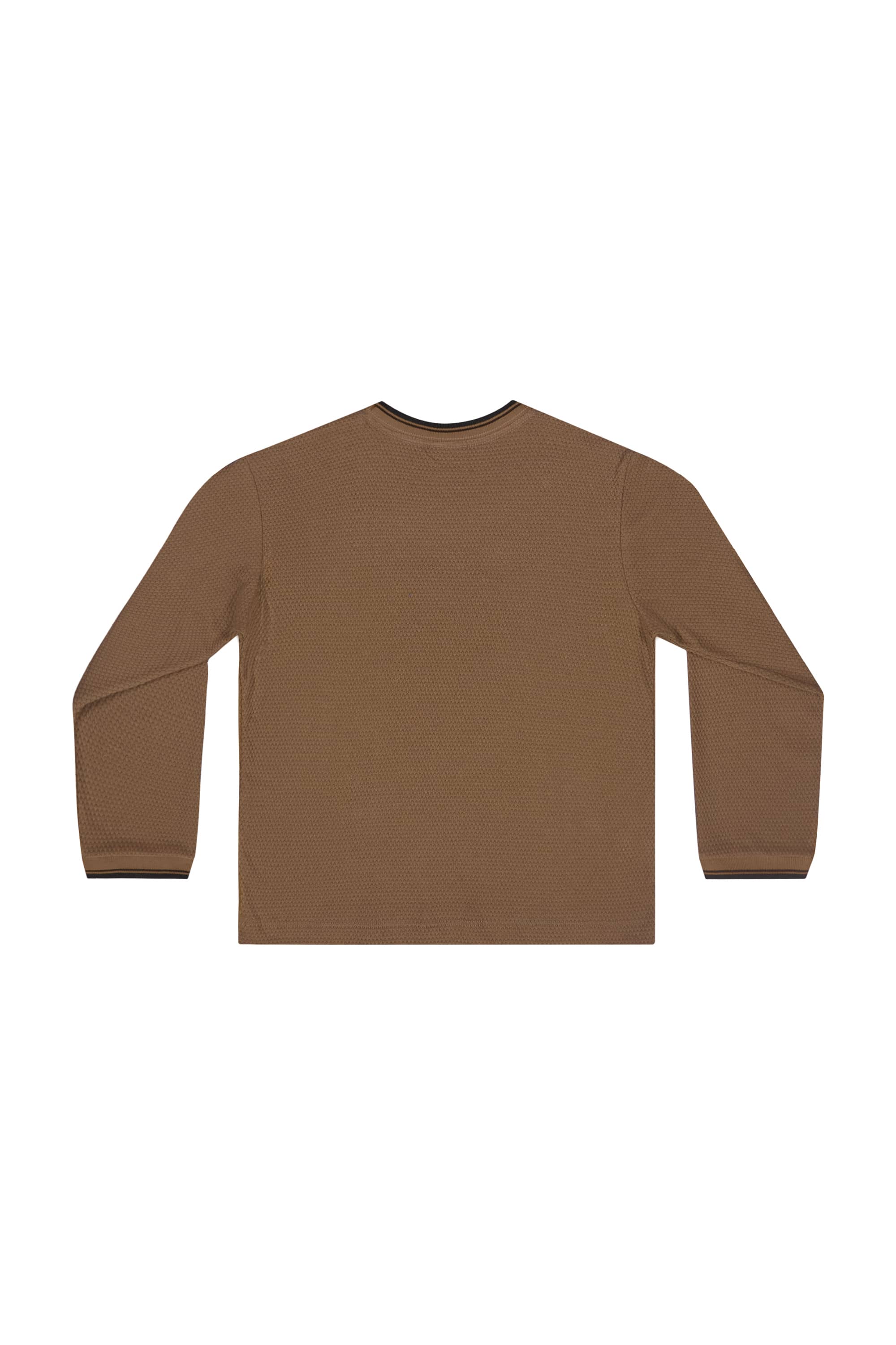 Camiseta Manga Longa para Menino (Marrom) Quimby - Imagem 6