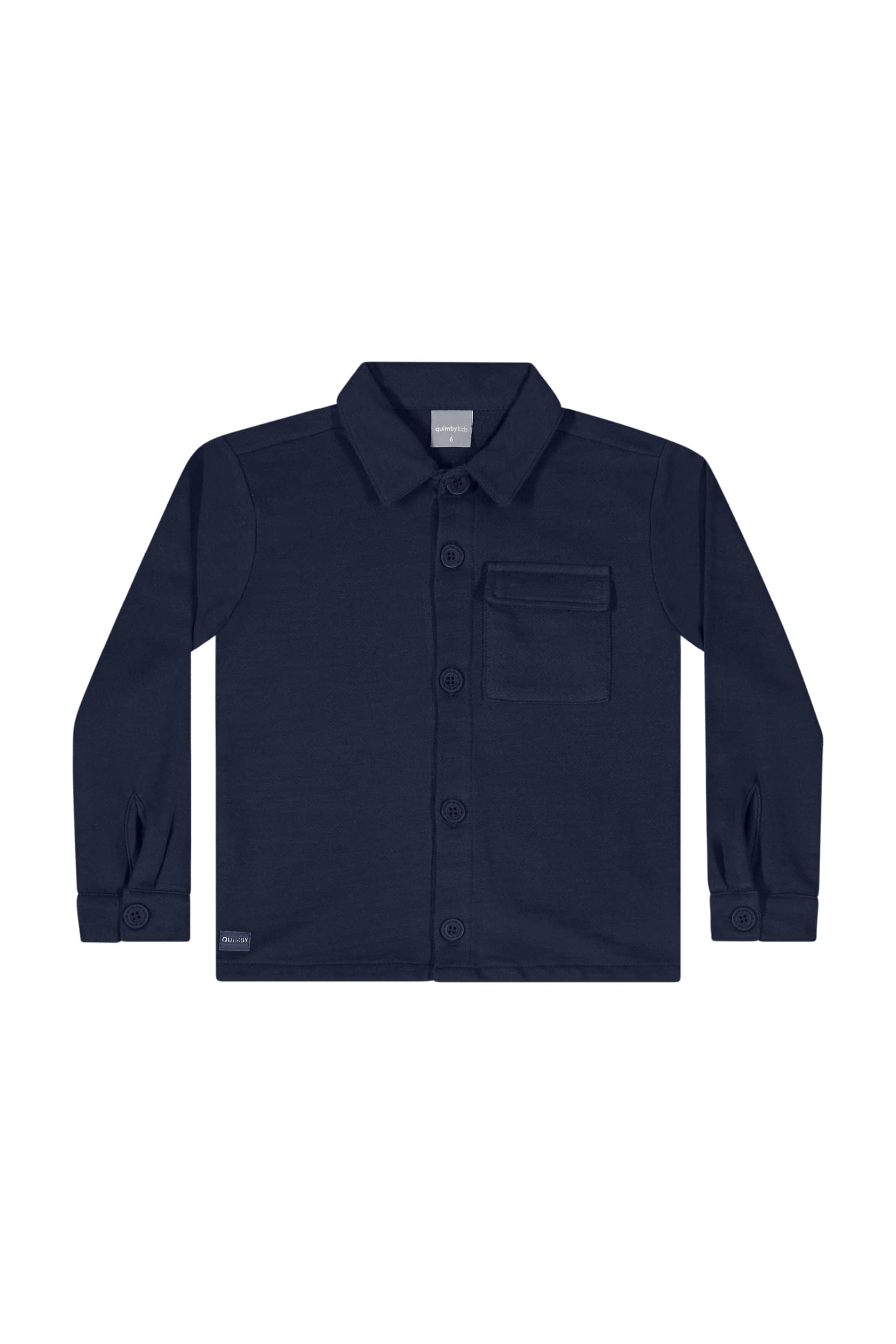 Jaqueta em Moletom para Menino (Azul Marinho) Quimby - Imagem 10