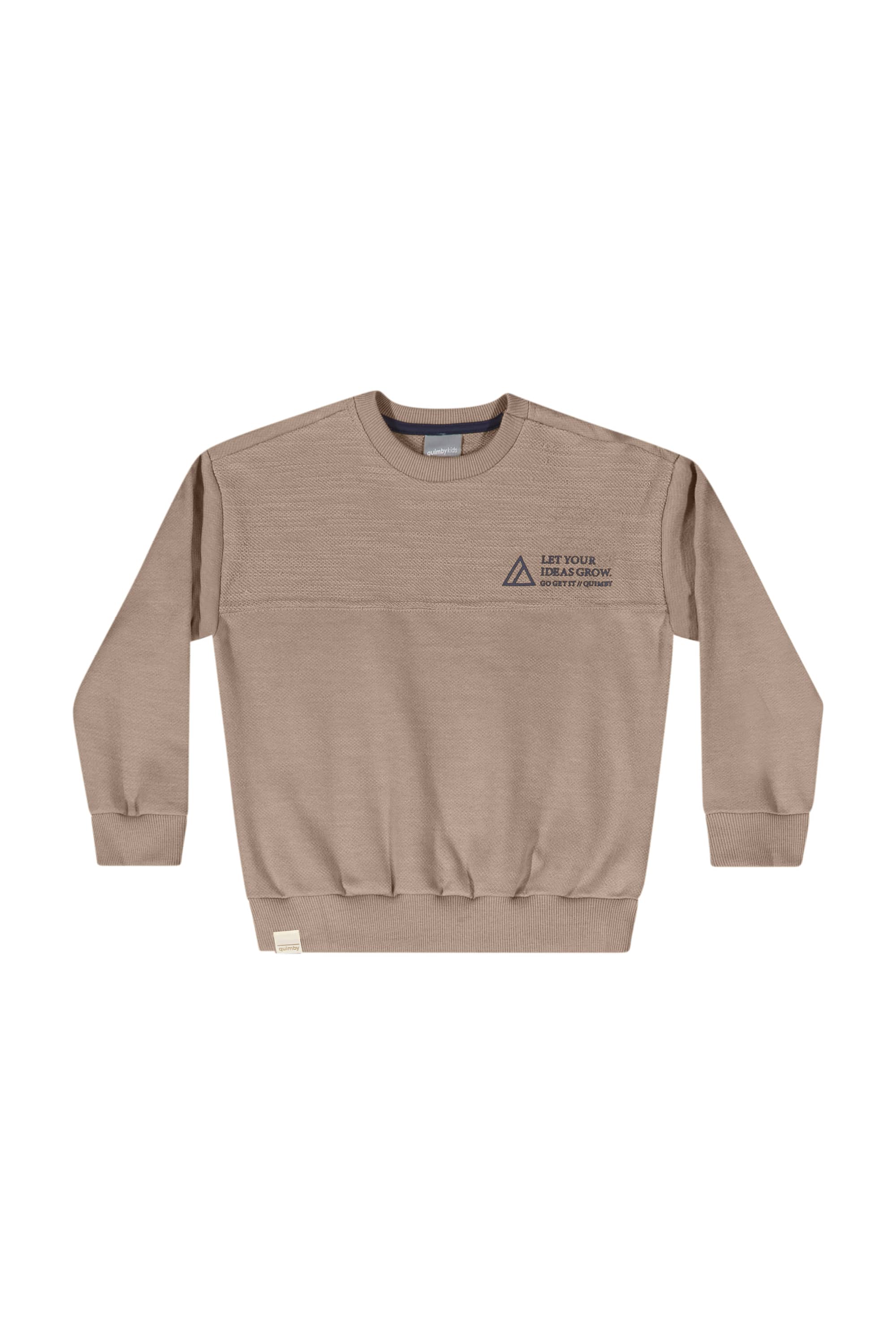 Conjunto em Moletom com Blusão e Calça para Menino (Marrom) Quimby - Imagem 9