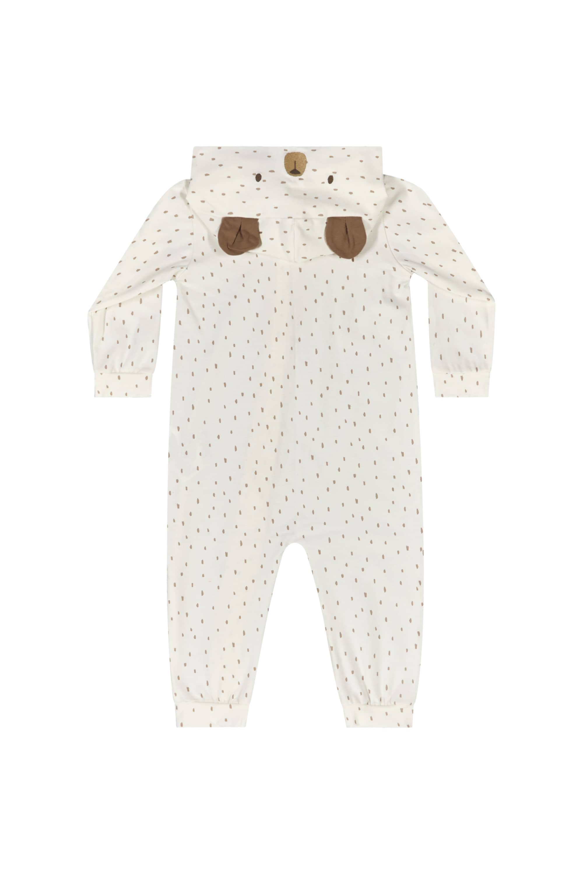 Macacão de Ursinho Unissex para Bebê (Off White) Quimby - Imagem 12