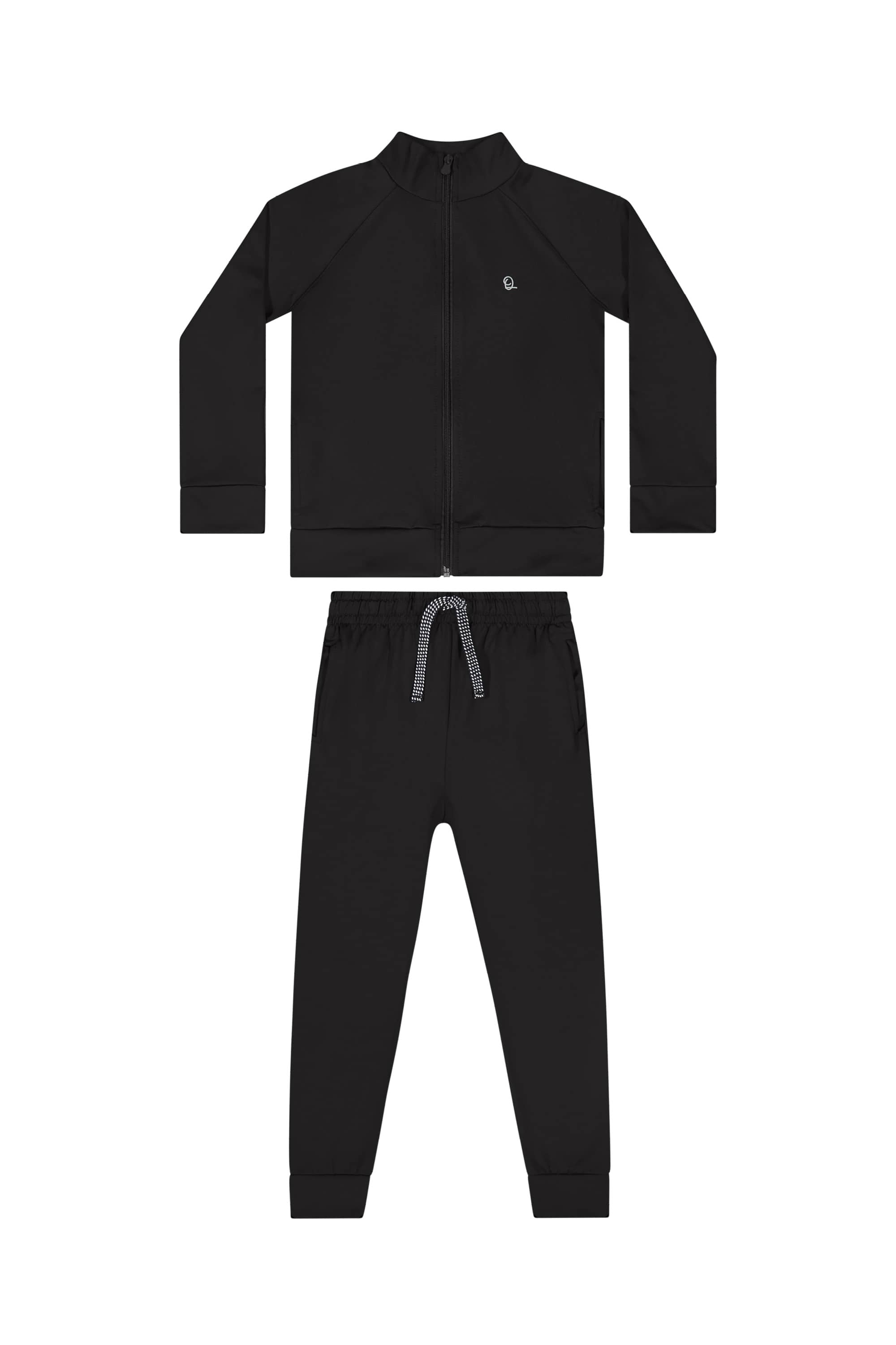 Conjunto com Jaqueta e Calça em Malha Thermo para Menino (Preto) Quimby - Imagem 46