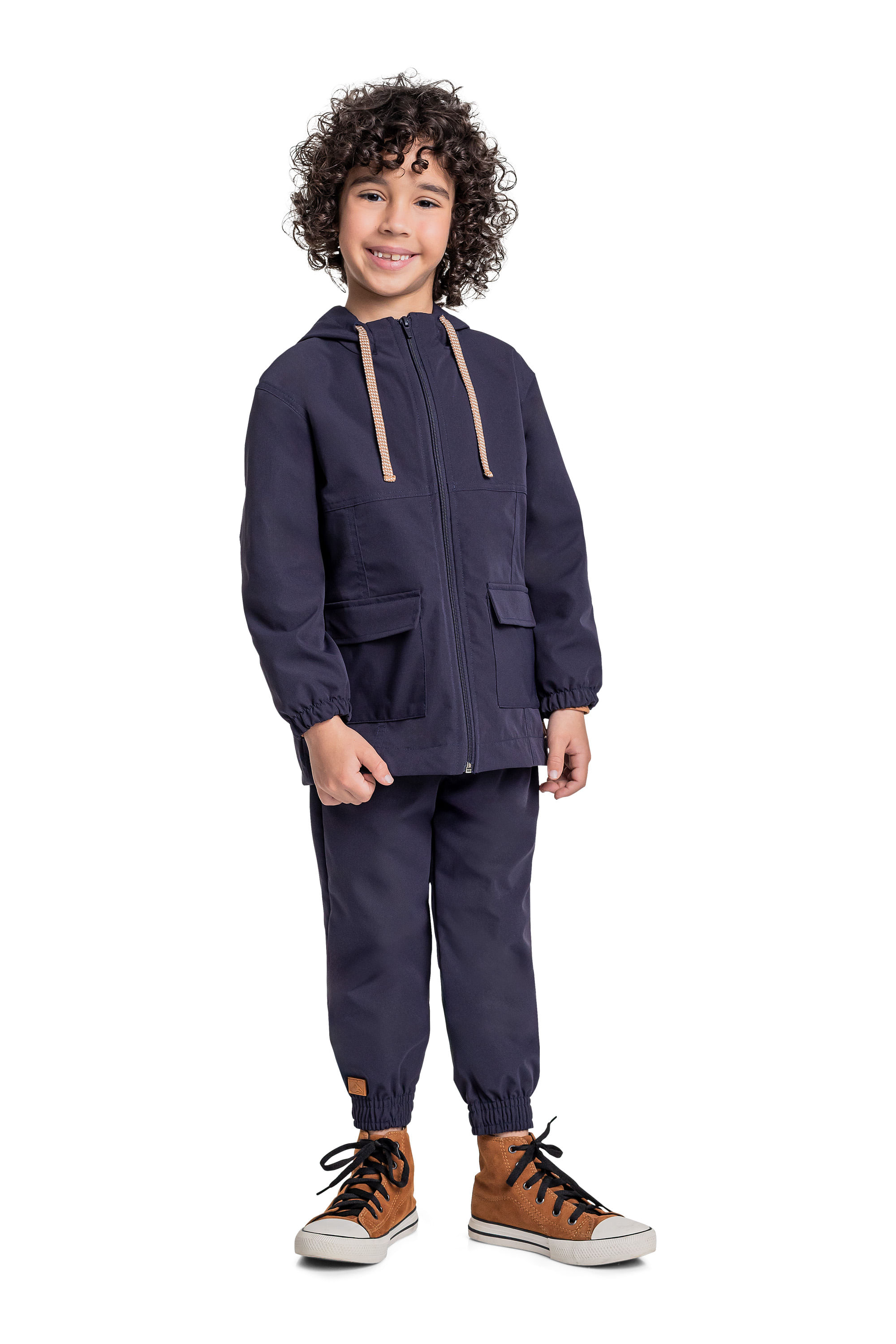 Calça Impermeável Infantil para Menino (Azul Marinho) Quimby