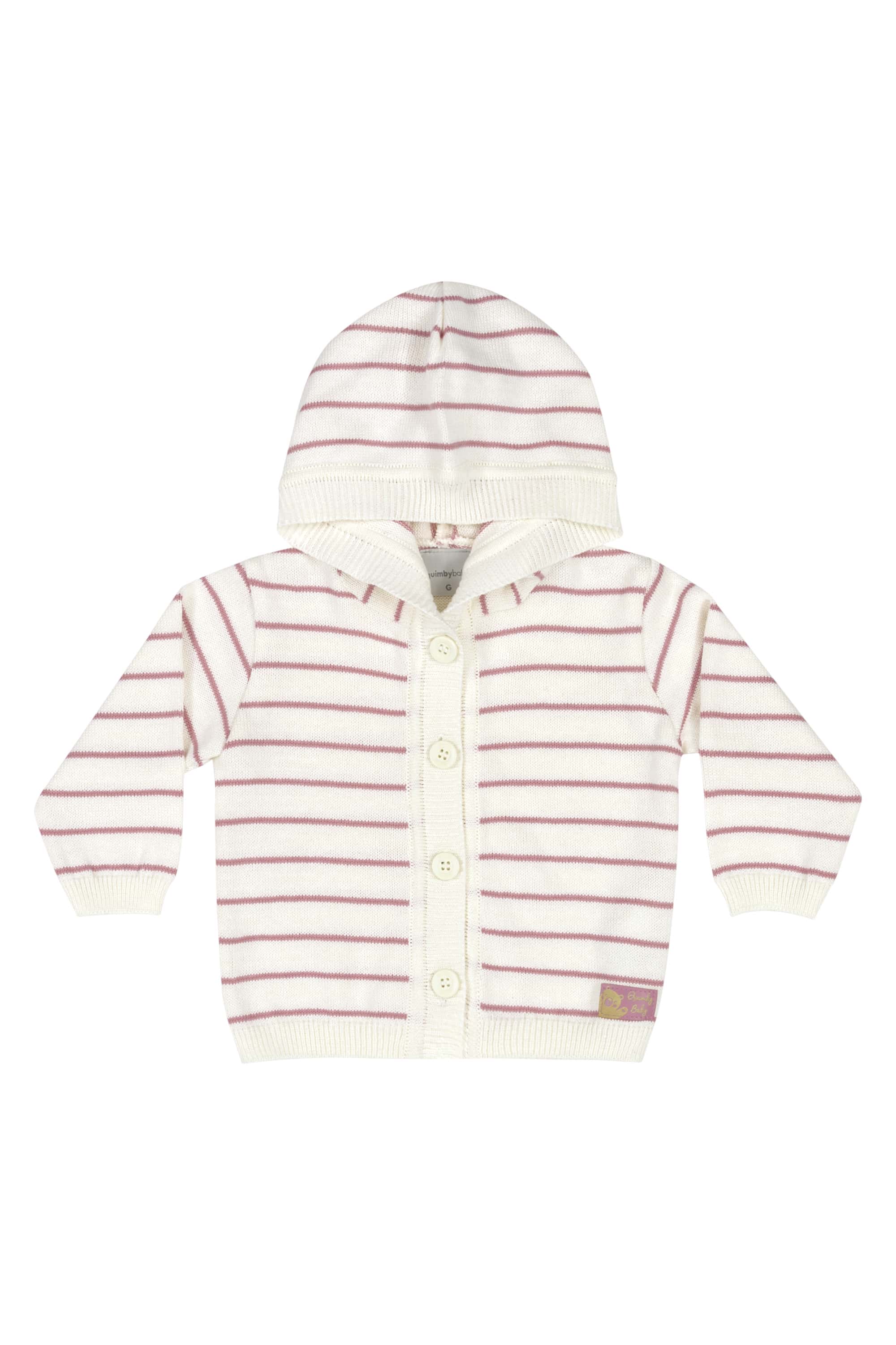 Casaco em Tricô para Bebê Unissex (Rosa) Quimby - Imagem 26