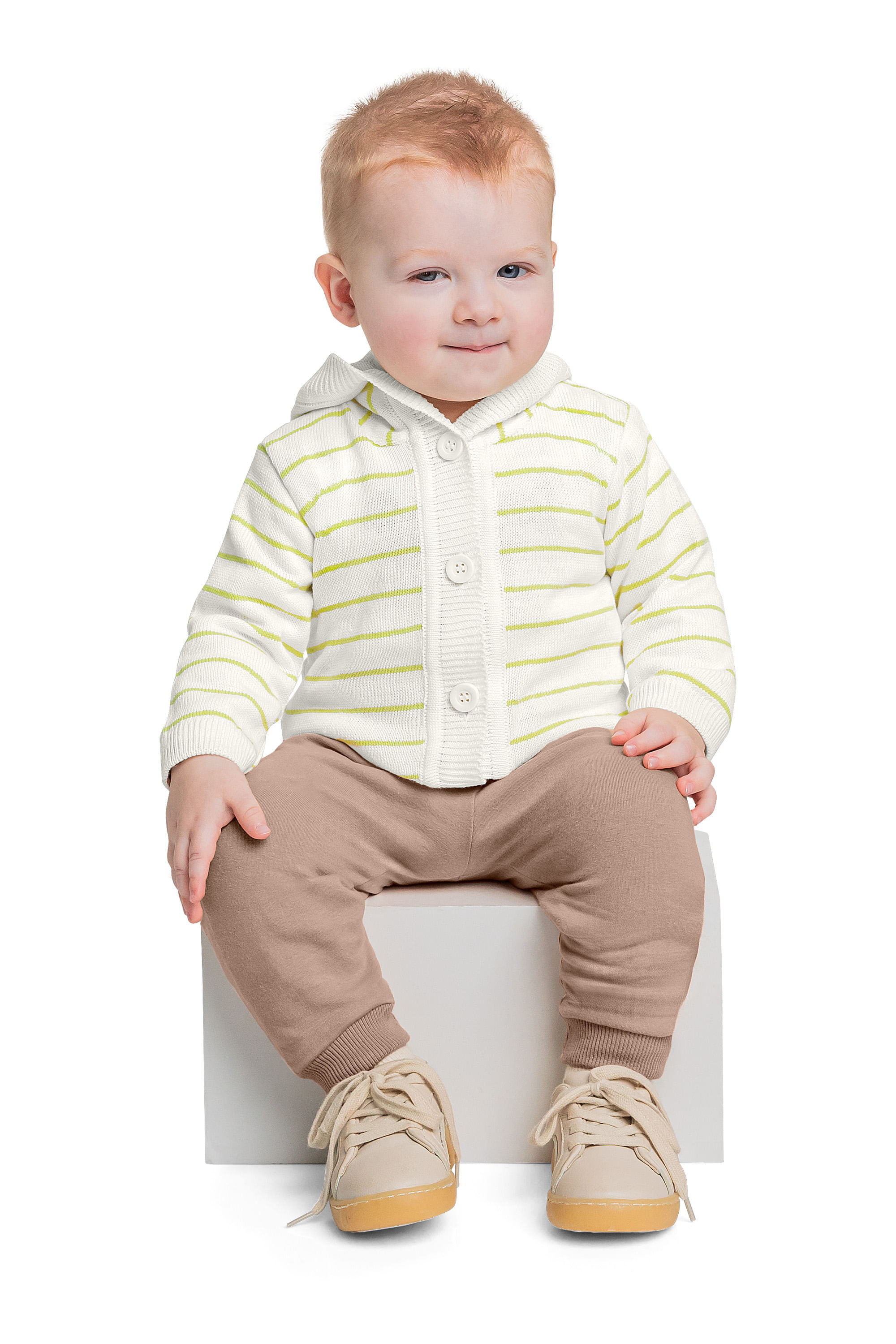 Casaco em Tricô para Bebê Unissex (Verde) Quimby