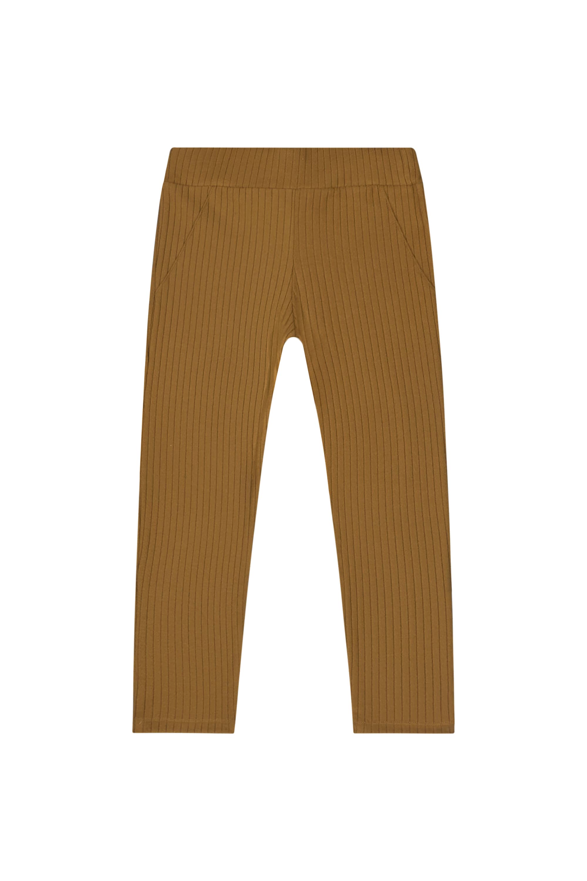 Calça Legging em Malha Cotelê para Menina (Marrom) Quimby - Imagem 17