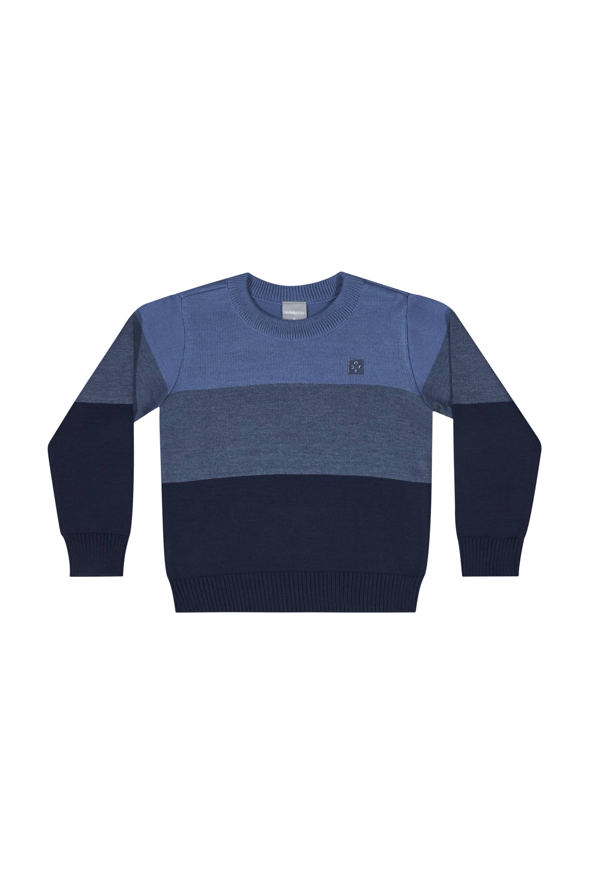 Blusão em Tricot Infantil para Menino (Azul Marinho) Quimby - Imagem 17