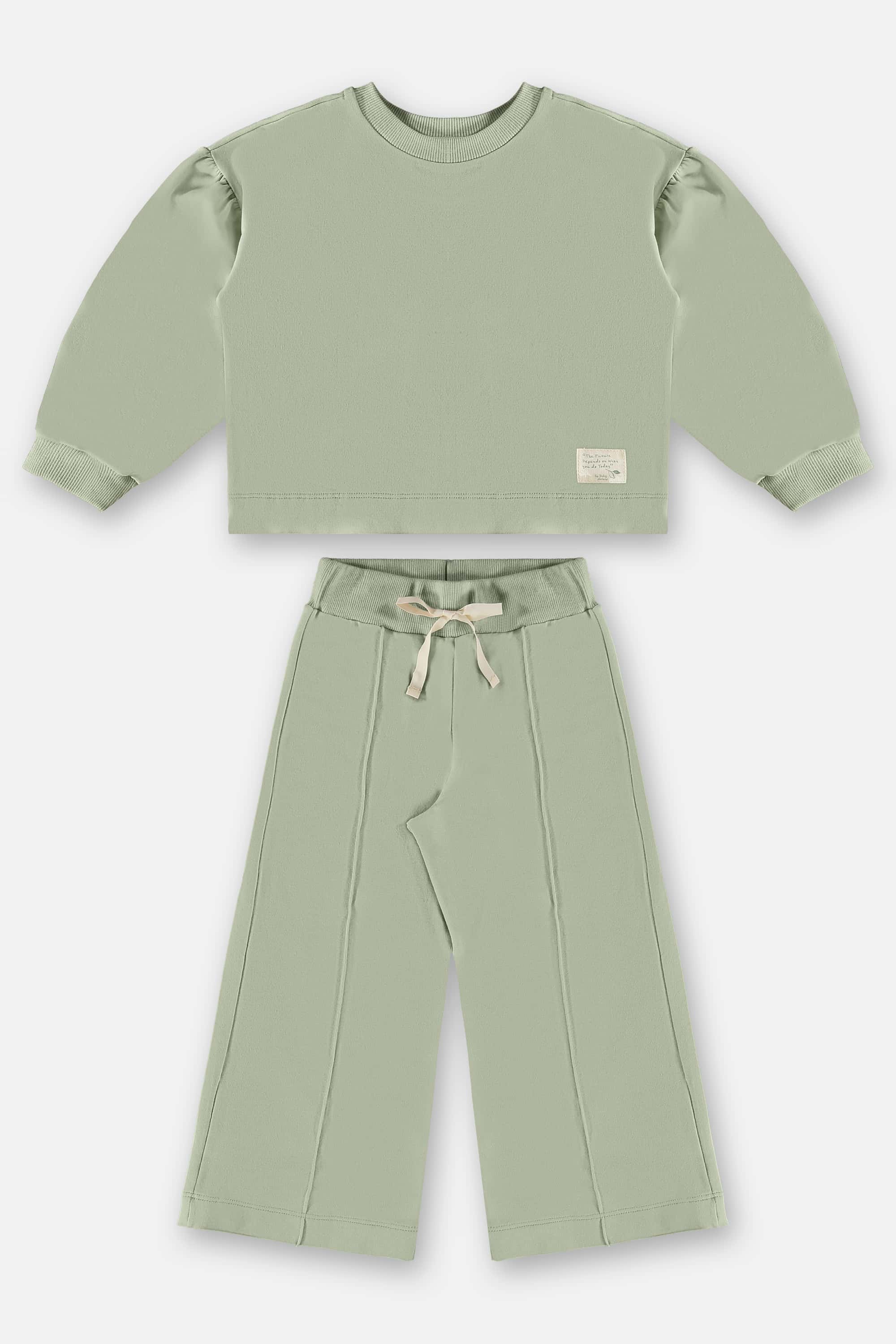 Conjunto Blusão e Calça Infantil Menina (Verde) Up Baby - Imagem 37