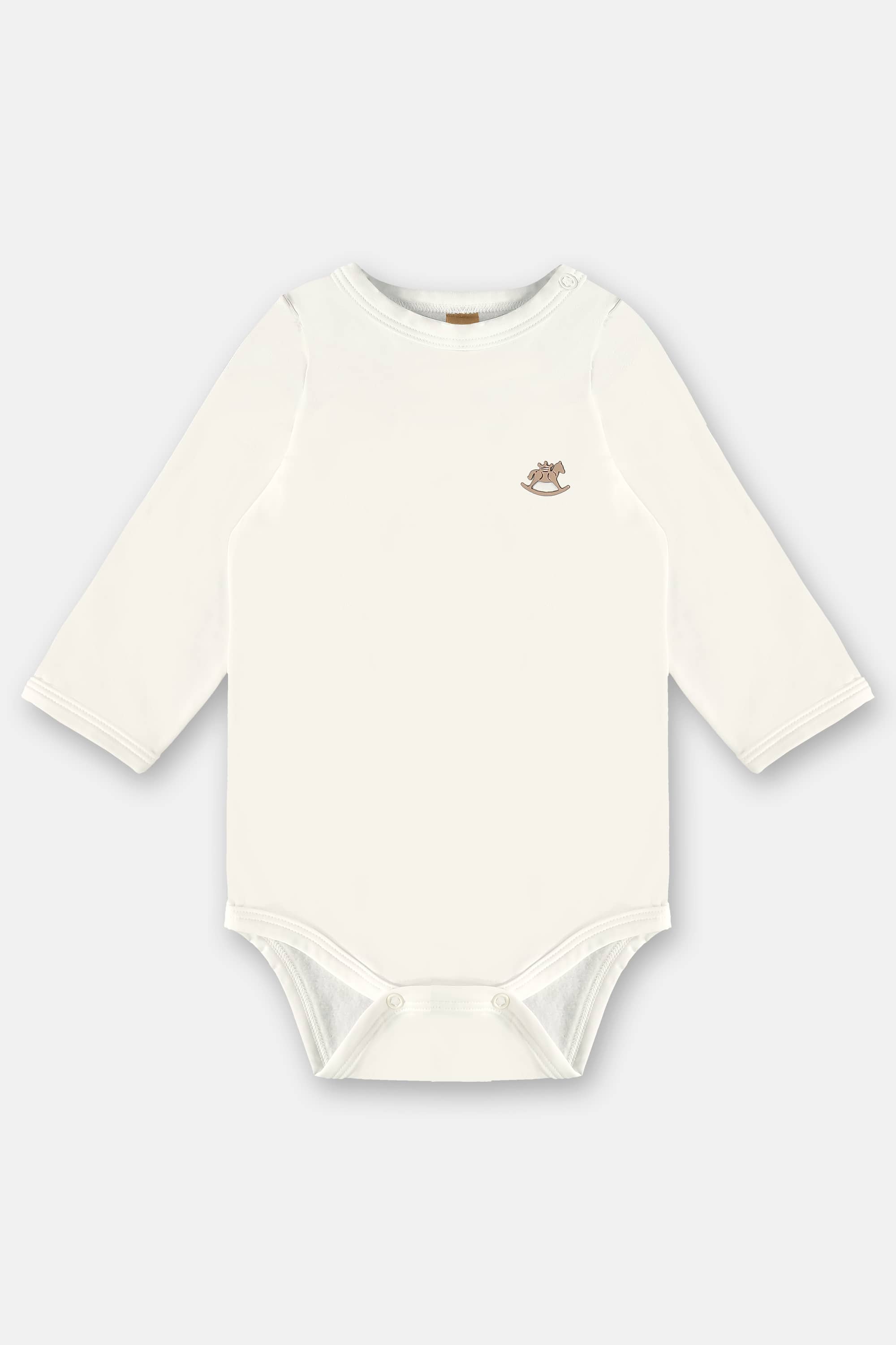 Pijama Unissex Térmico para Bebê (Bege) Up Baby - Imagem 10