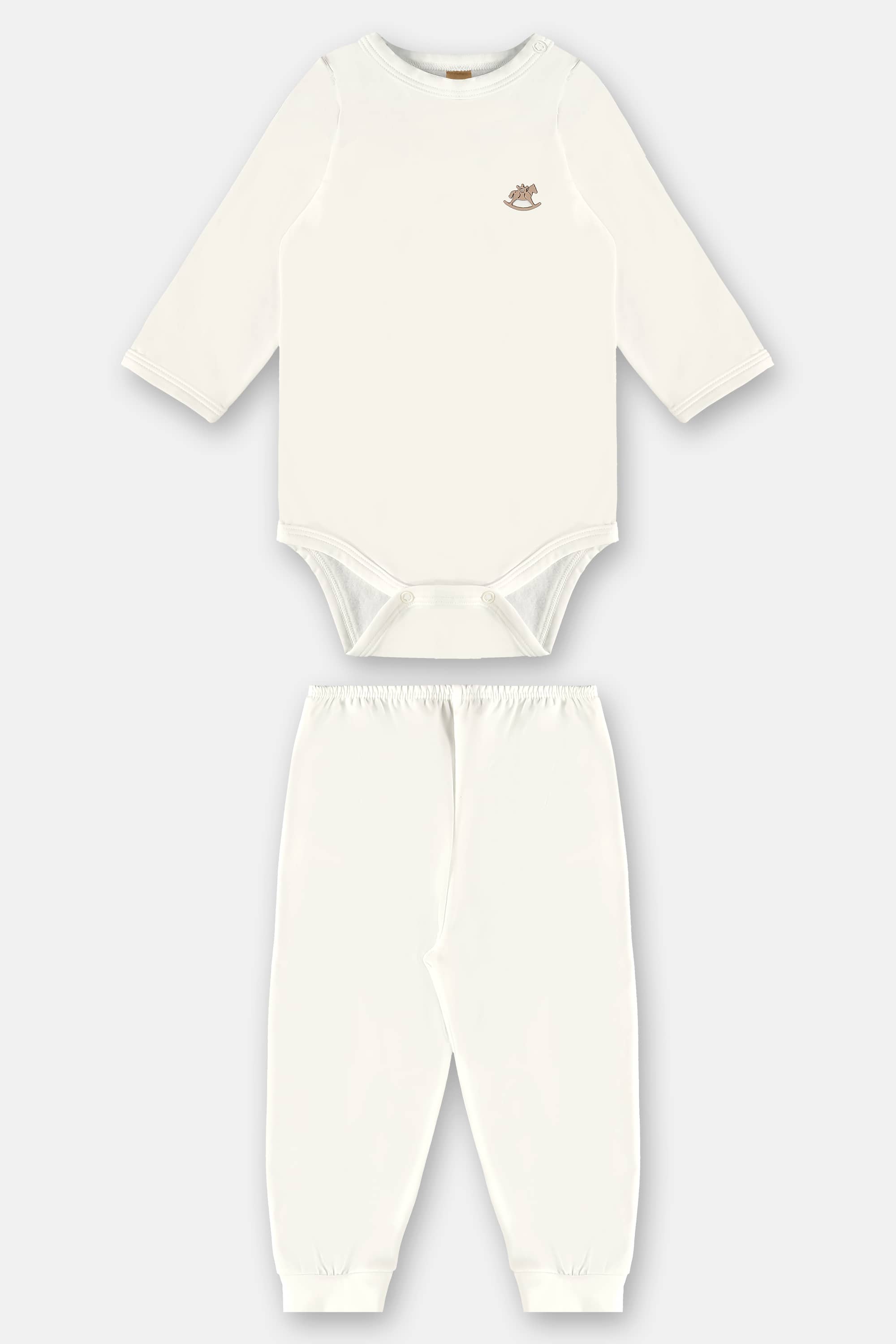 Pijama Unissex Térmico para Bebê (Bege) Up Baby - Imagem 49