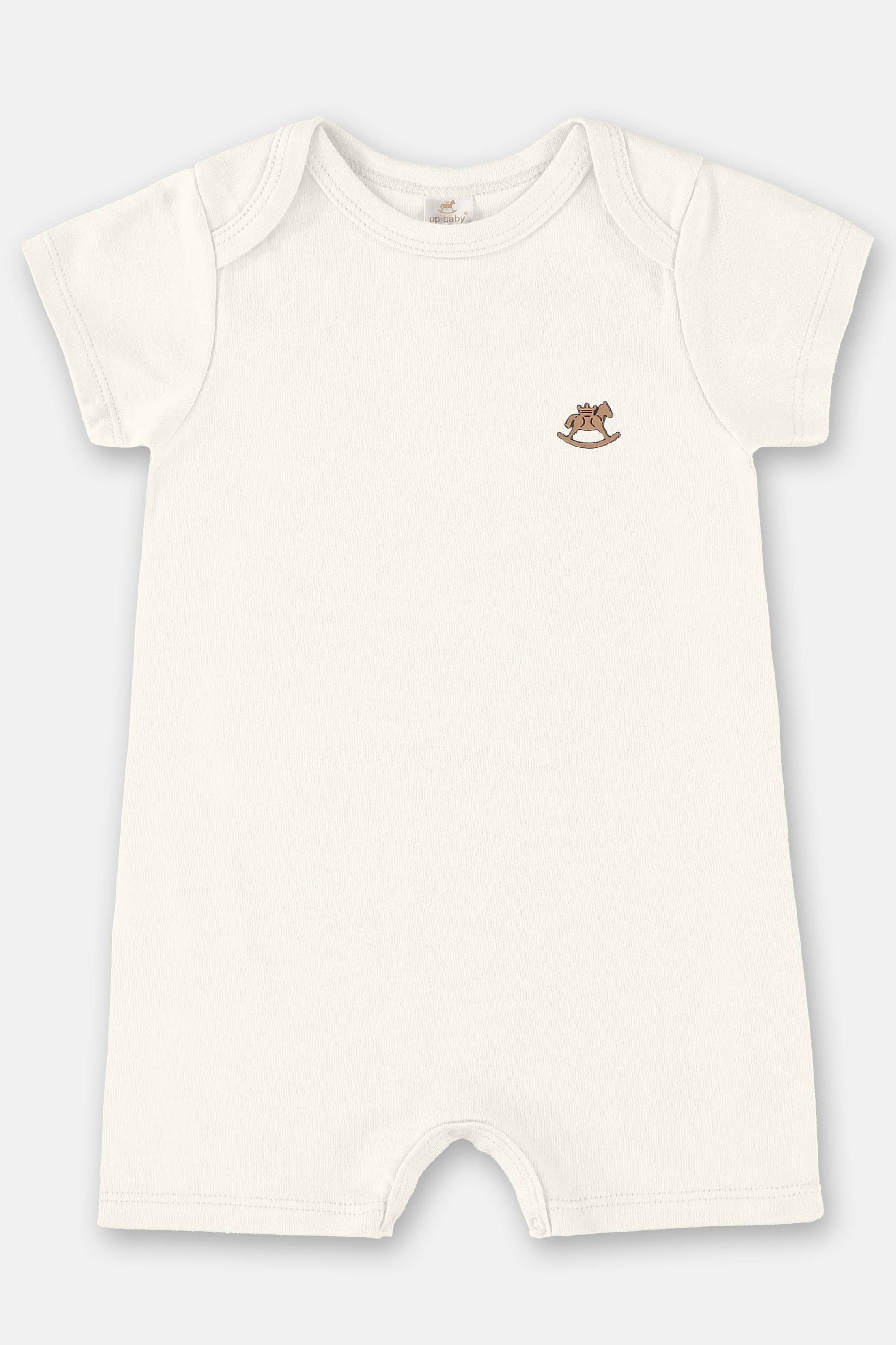 Macaquinho Unissex Essentials Básico para Bebê (Off White) Up Baby - Imagem 17