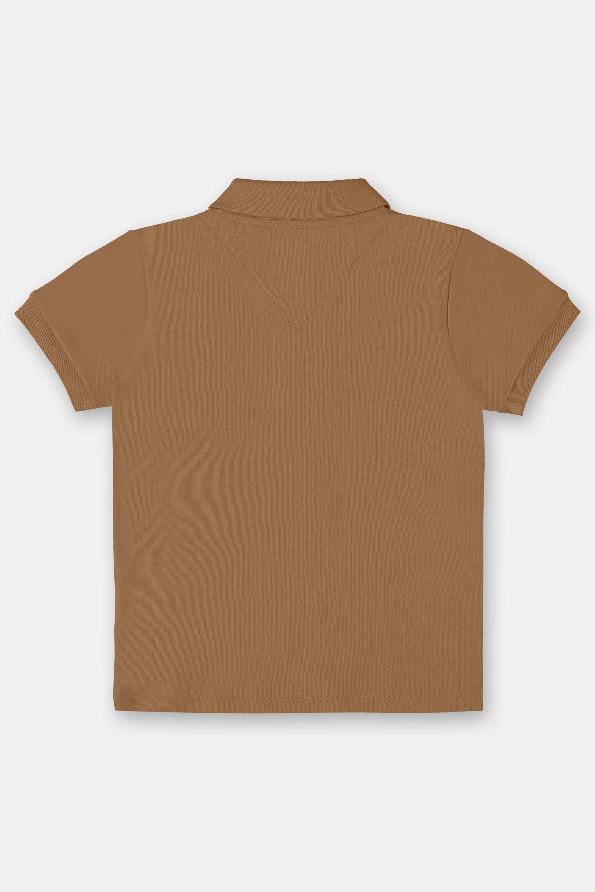 Camisa Polo Infantil para Menino em Suedine (Marrom) Up Baby - Imagem 8