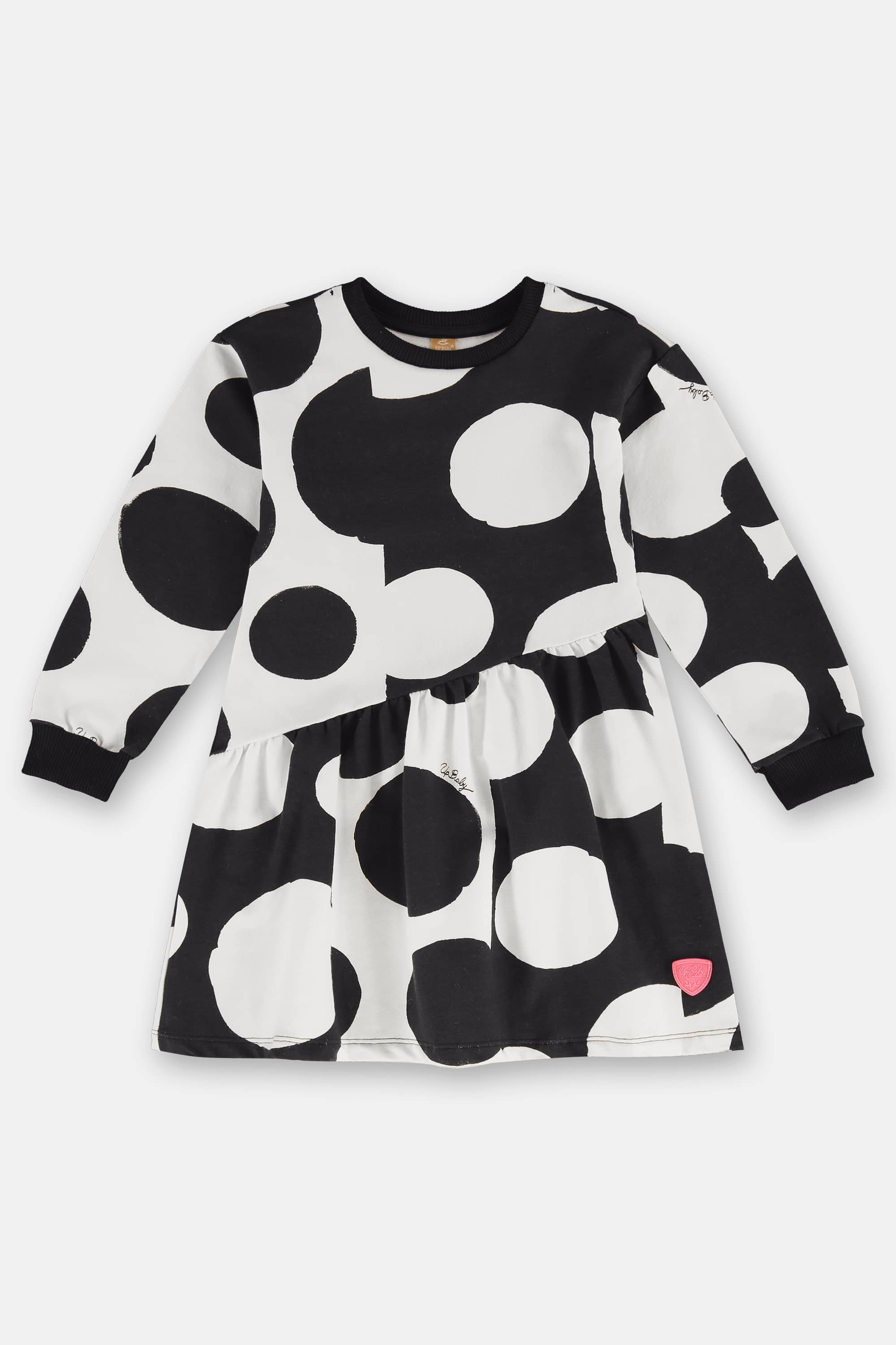 Vestido Infantil em Molecotton Manga Longa (Preto) Up Baby - Imagem 17