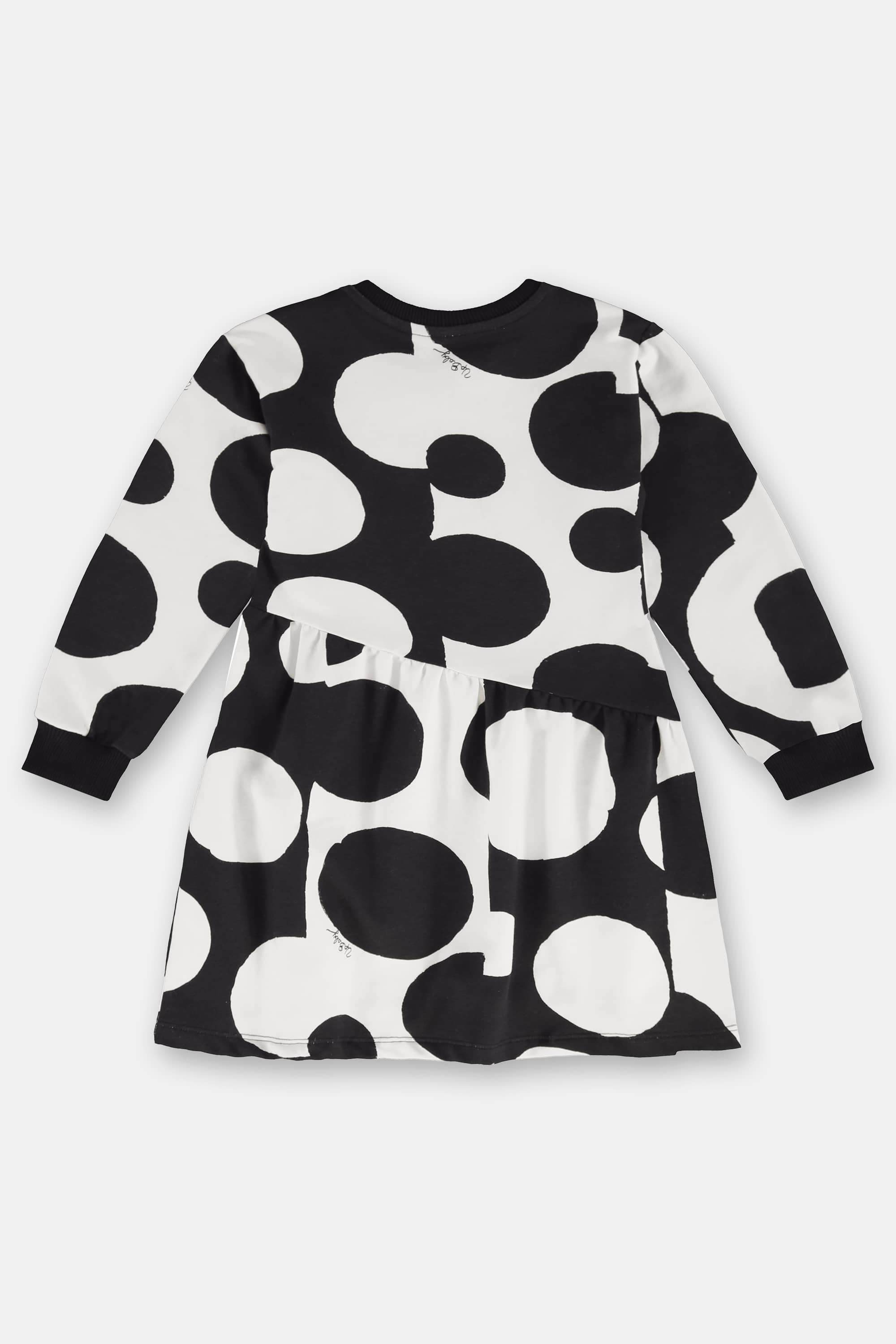 Vestido Infantil em Molecotton Manga Longa (Preto) Up Baby - Imagem 3