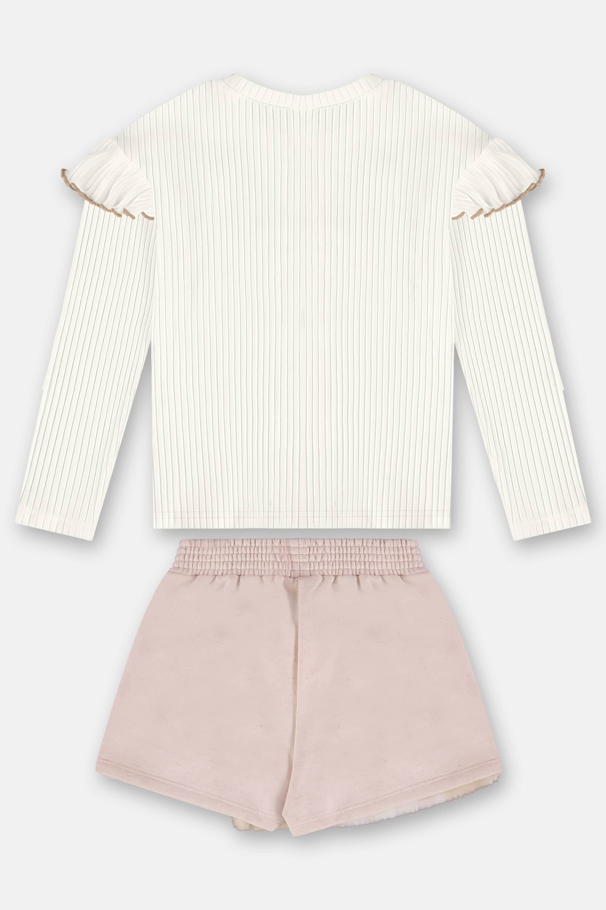 Conjunto Infantil com Blusa e Short-Saia (Off White) Up Baby - Imagem 19