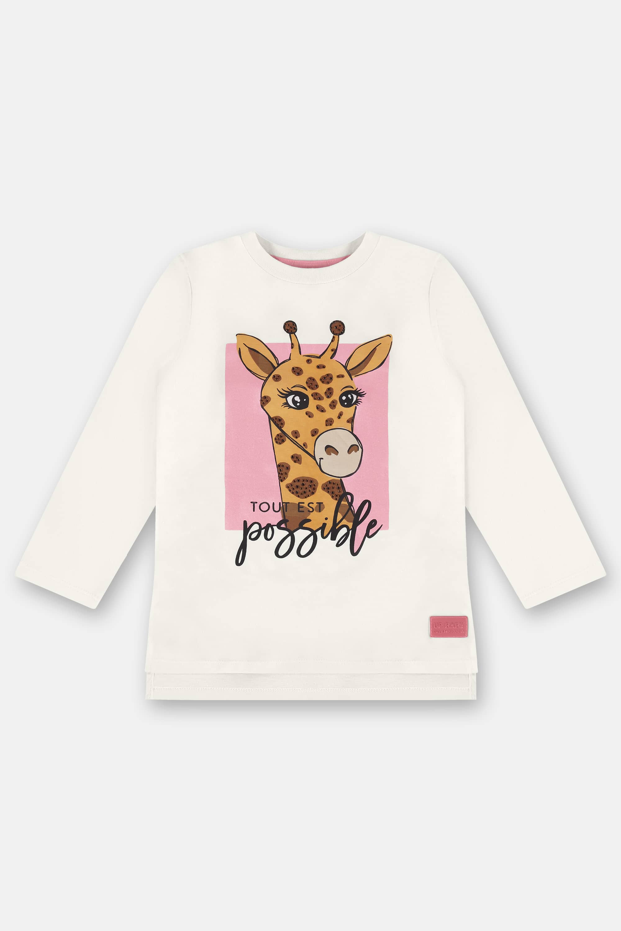 Blusa Manga Longa Infantil em Meia Malha (Off White) Up Baby - Imagem 17